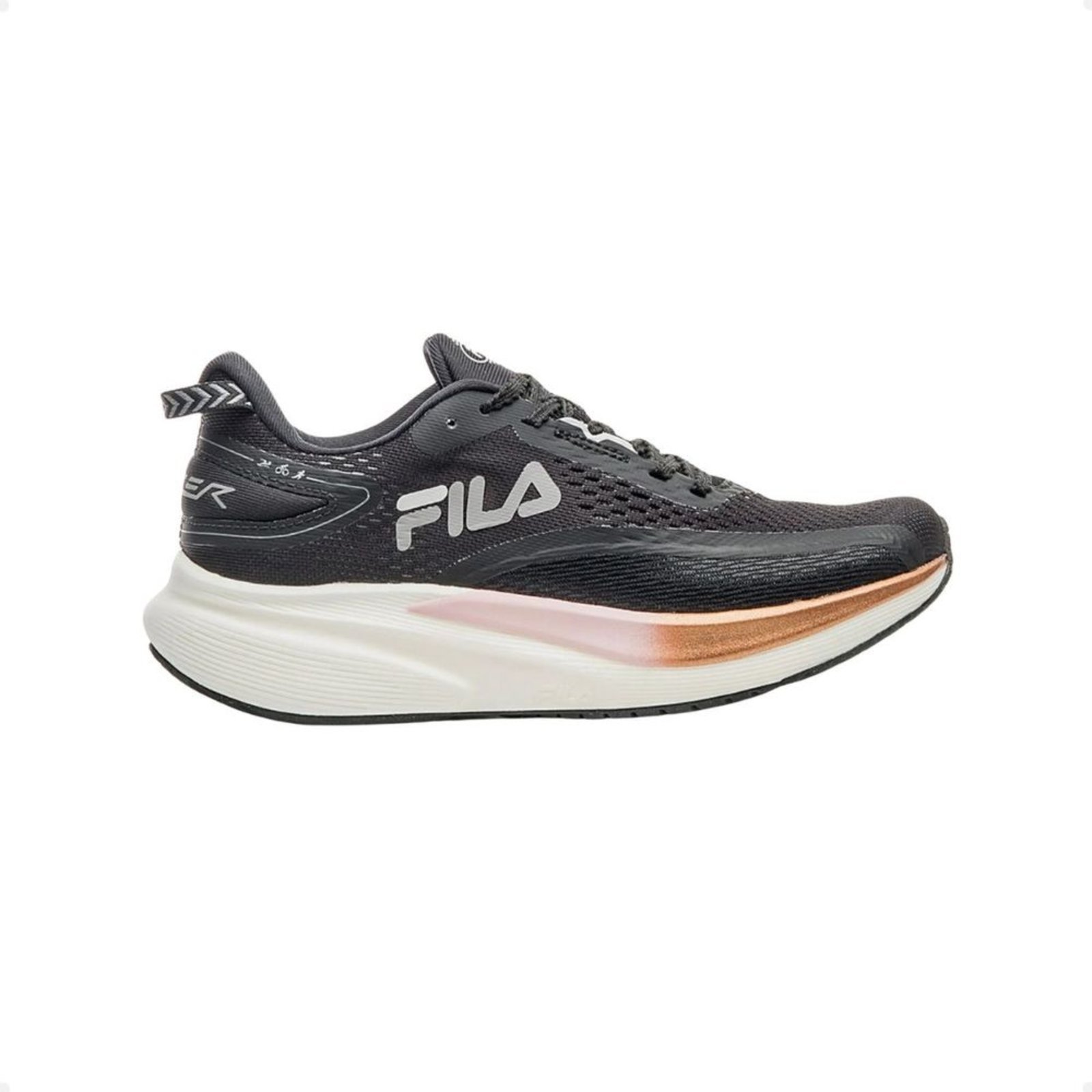 Vista 2 Tênis Running Feminino Fila Racer T2 Xtreme preto Fila preto