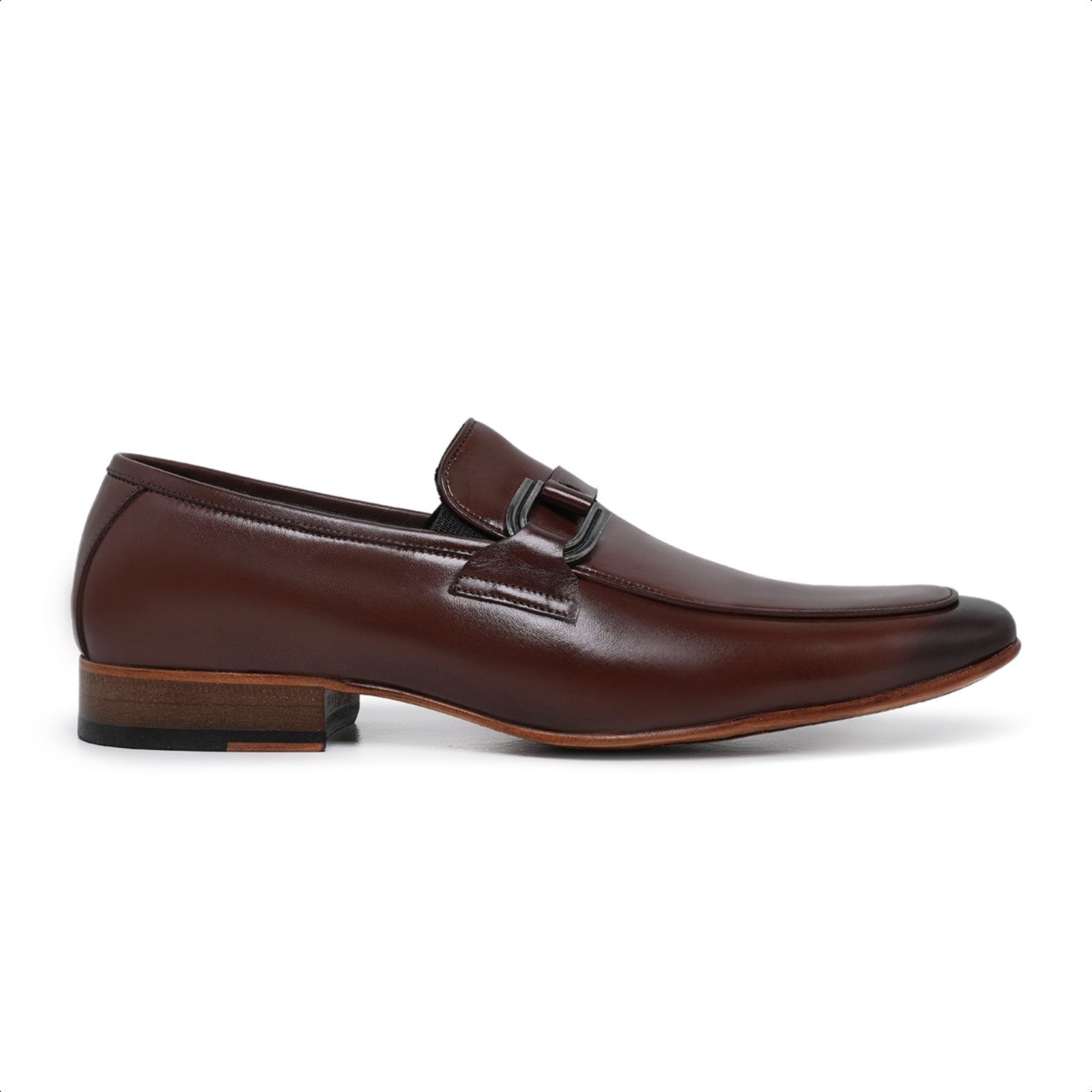 Vista 3 Sapato Loafer Fino em Couro Sapato Autentico Paulo Vieira cor Tabaco Paulo Vieira Homem café Paulo Vieira Homem café