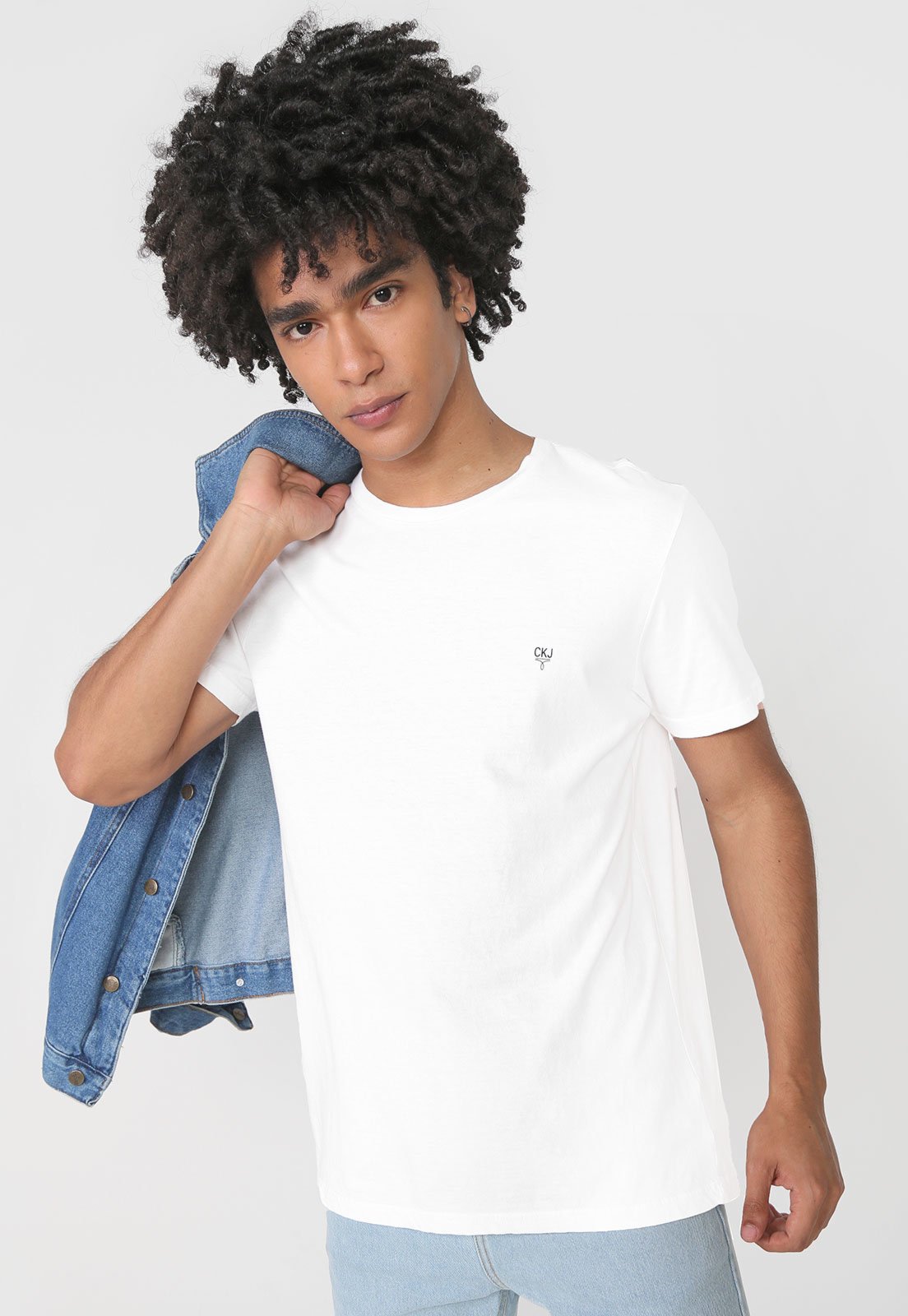 Camiseta Calvin Klein Jeans Logo Branca