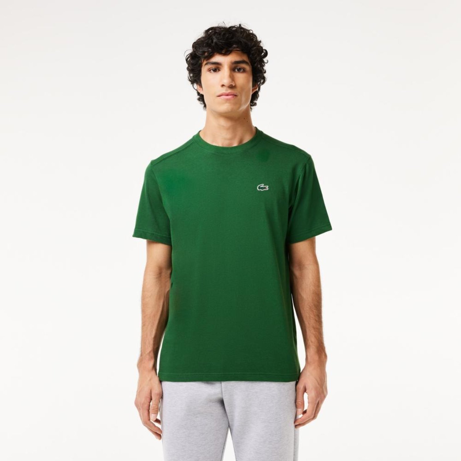 Lacoste Camiseta Lacoste Masculina Técnica Verde