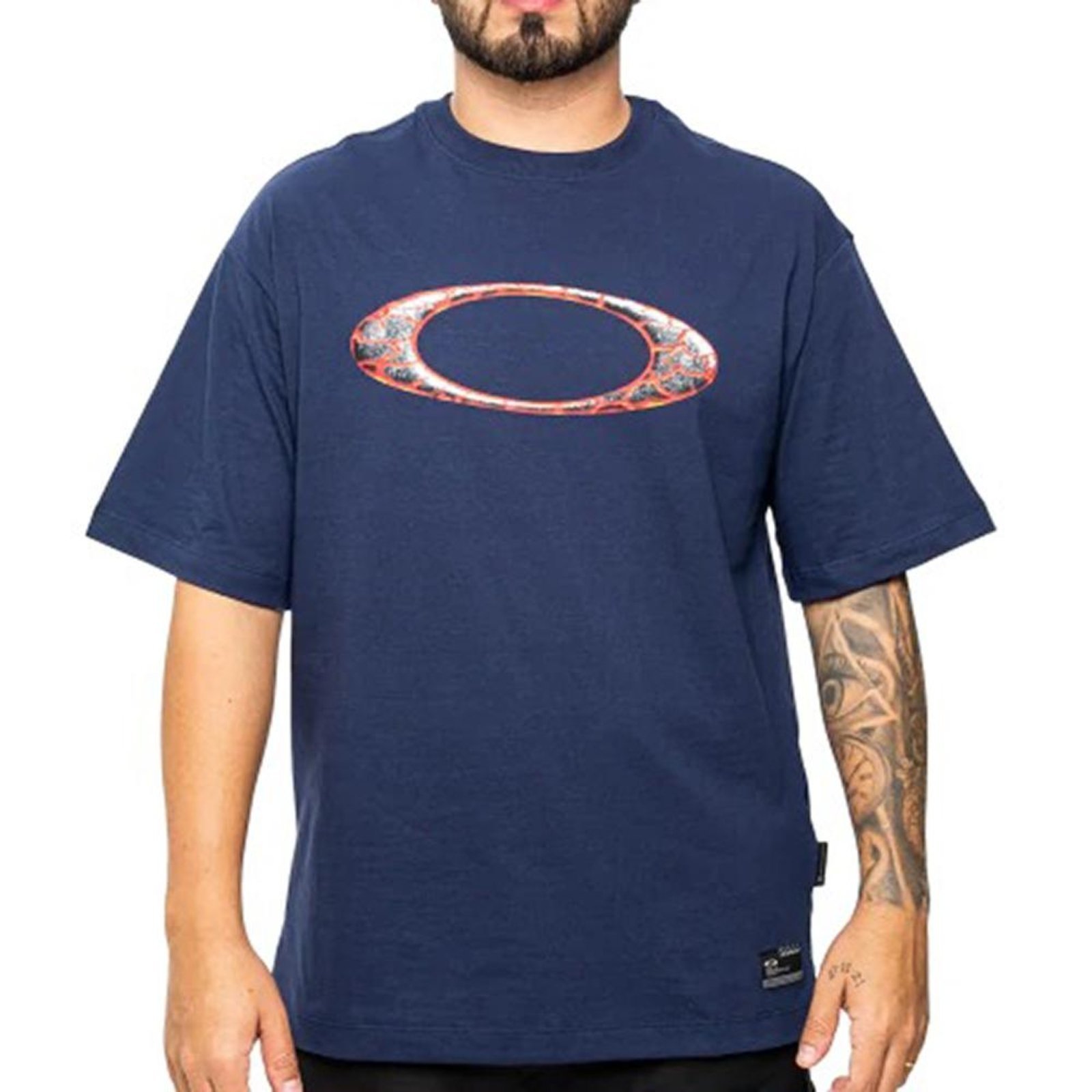 Camiseta Oakley Ellipse Magma SM26 Masculina Dark Blue
