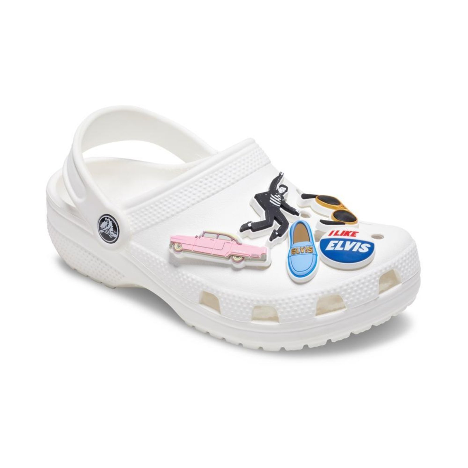 Vista 3 Infantil - Jibbitz™ Elvis Pack Com 5 Peças UNICO Crocs branco