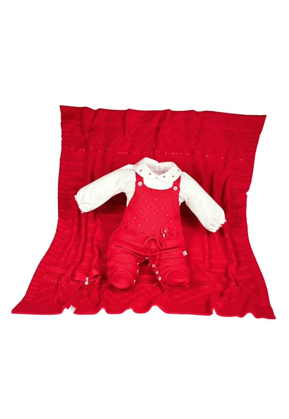 Infantil - Saída Maternidade Vermelha Beth P Vermelho