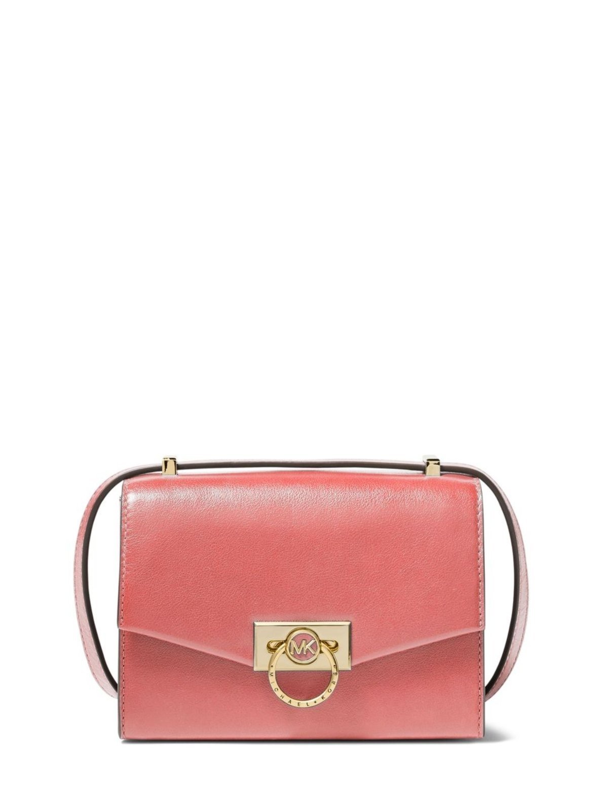 Vista 2 Bolsa Transversal Hendrix Pequena De Couro 32F0g1hc0l644 rosa rosa