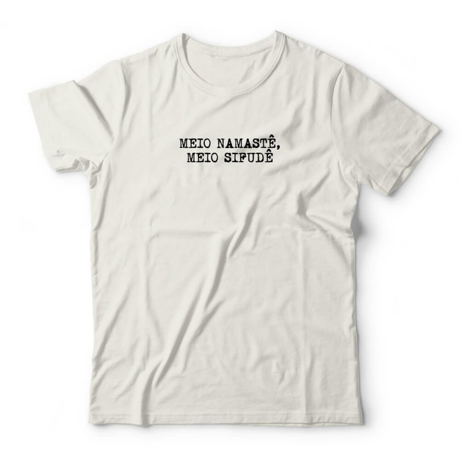 Camiseta Meio Namastê - Off White