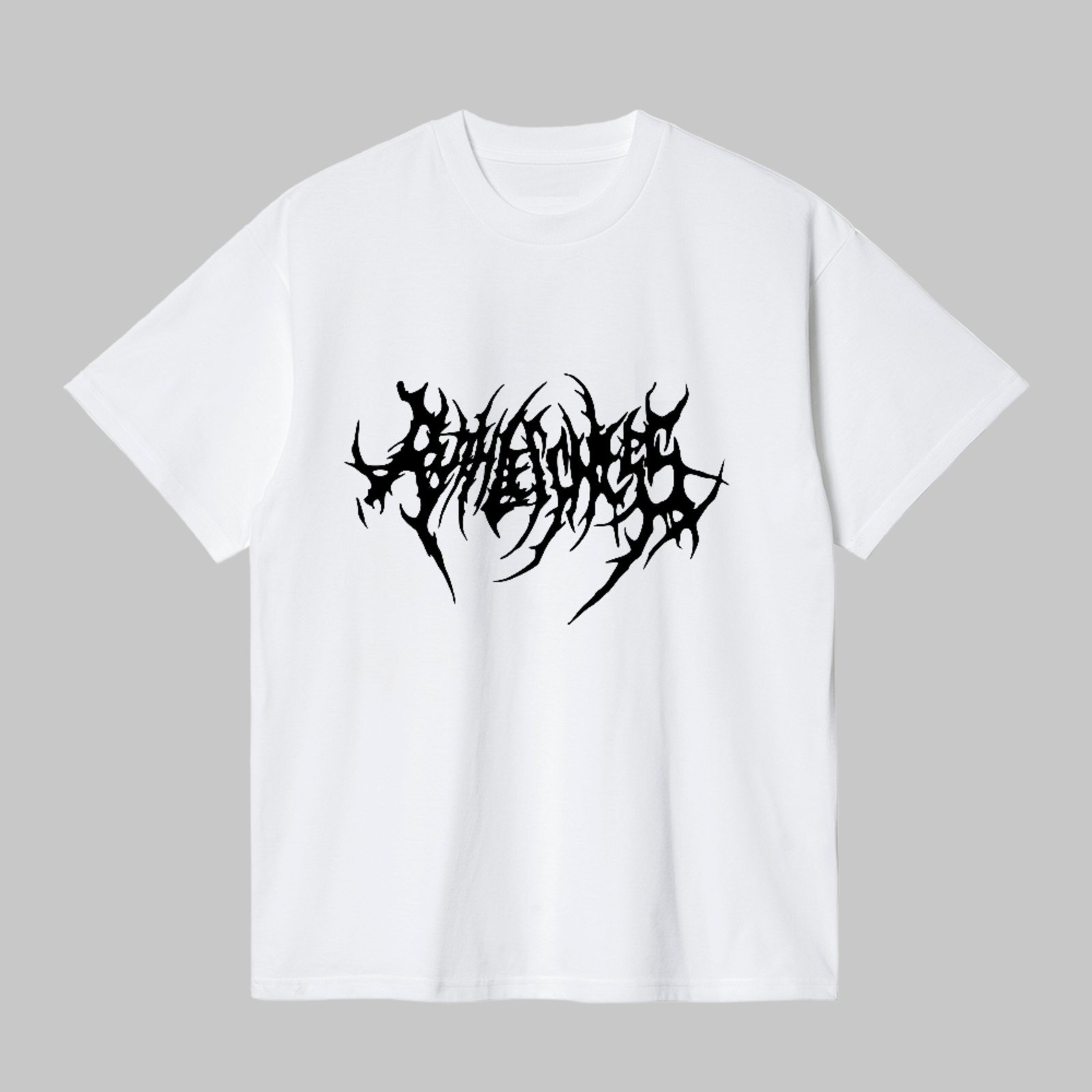 Camiseta Básica Metal Style Dark Street Unissex Branco