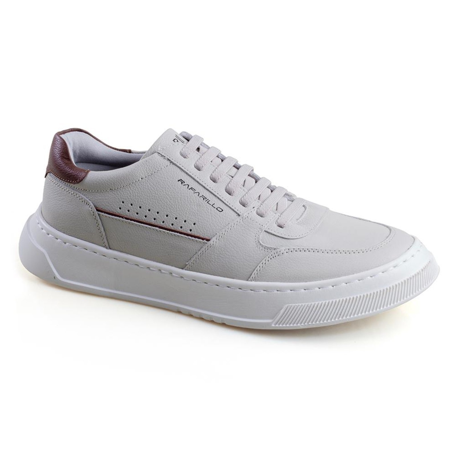 Sapatênis Max Light com Cadarço Masculino Rafarillo - Preto - 42 Off-white