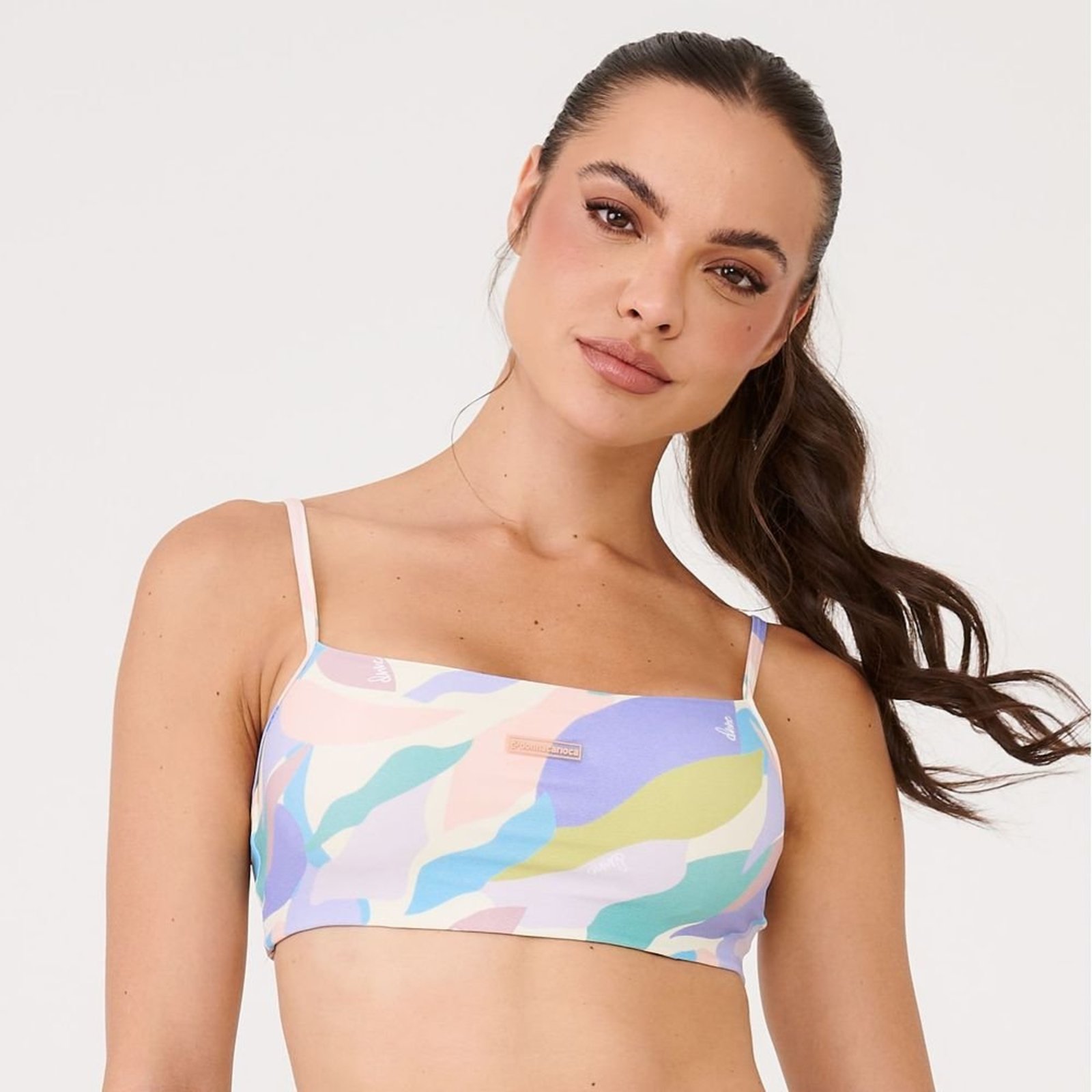Top Faixa Estampa Dream Poliamida Soft Com Bojo Donna Carioca