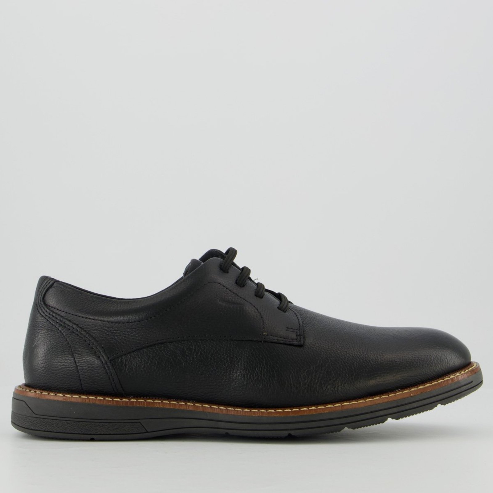 Sapato Ferracini Easy Preto e Marrom