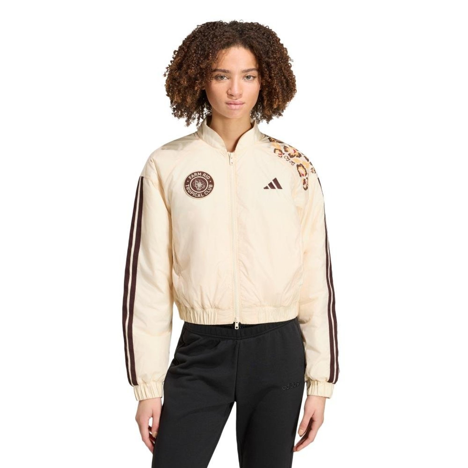 JAQUETA BOMBER ADIDAS x FARM RIO adidas Sportswear Bege