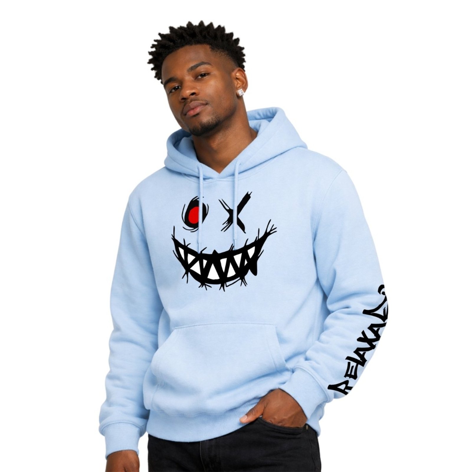 Blusa de Frio Moletom Masculino Casaco com Capuz Estampa do Manga 09