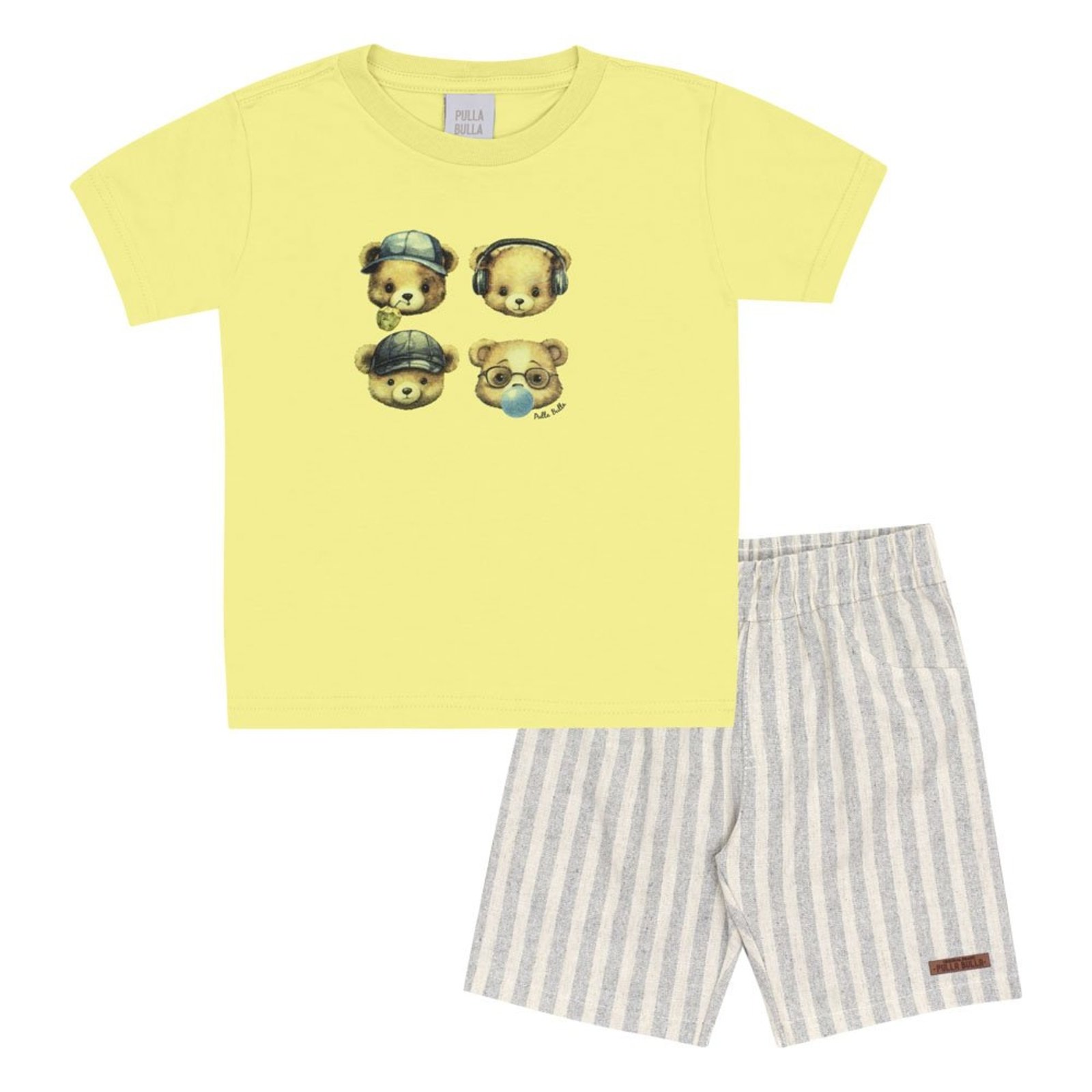 Infantil - Conjunto Amarelo Primeiros Passos Menino - 53379-473 Verde