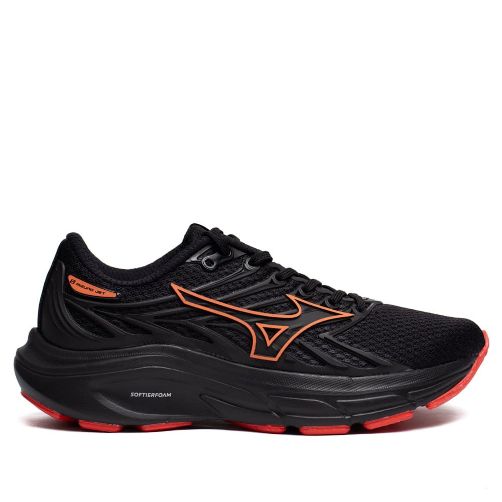 Infantil - Tênis Mizuno Jet 8 Softierfoam Preto/Salmão