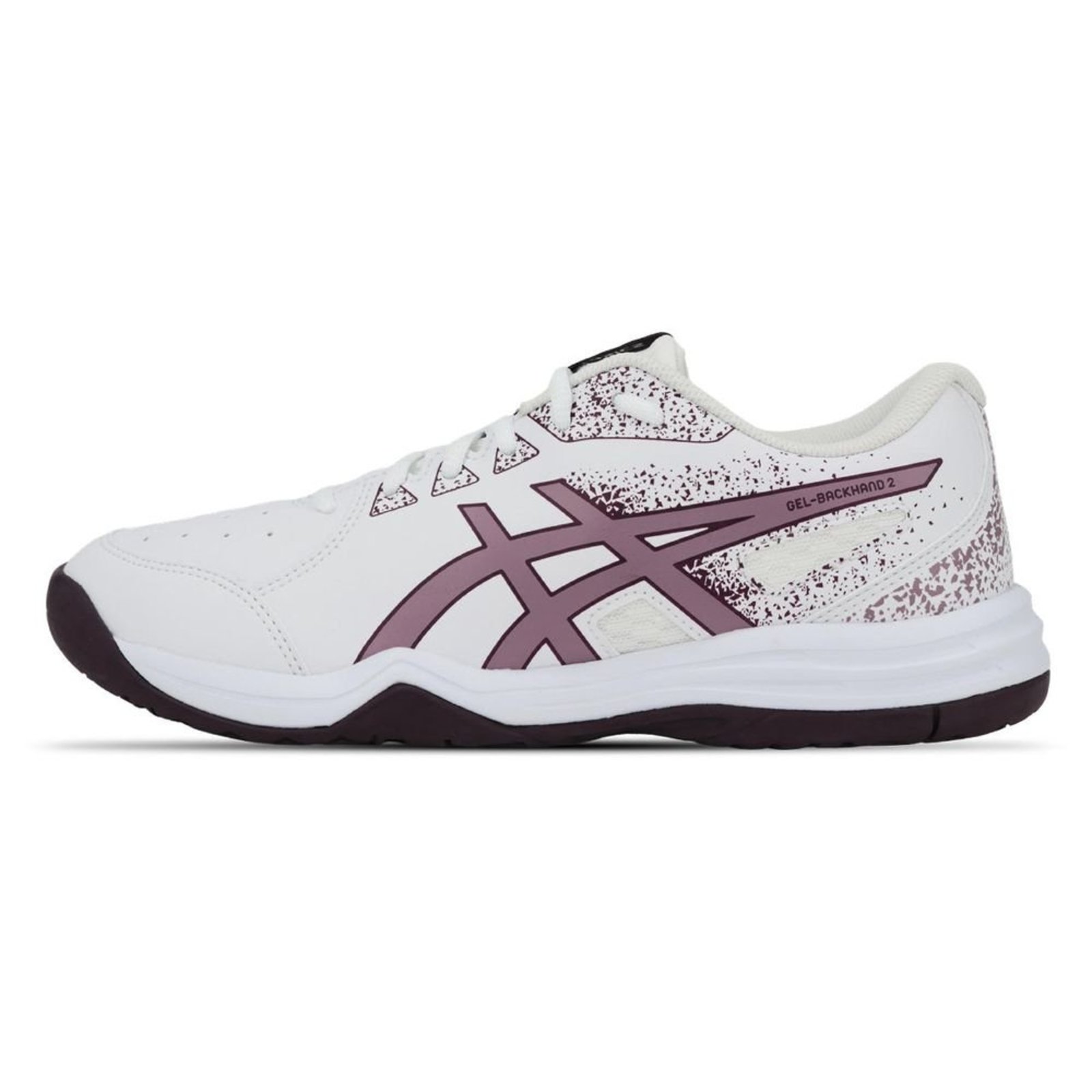 Tênis ASICS Gel-Backhand 2 - Feminino - Branco/Roxo