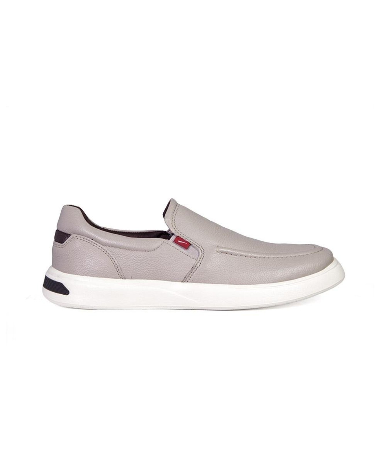 Sapato Masculino Ferracini Búzios Couro Cinza Incolor