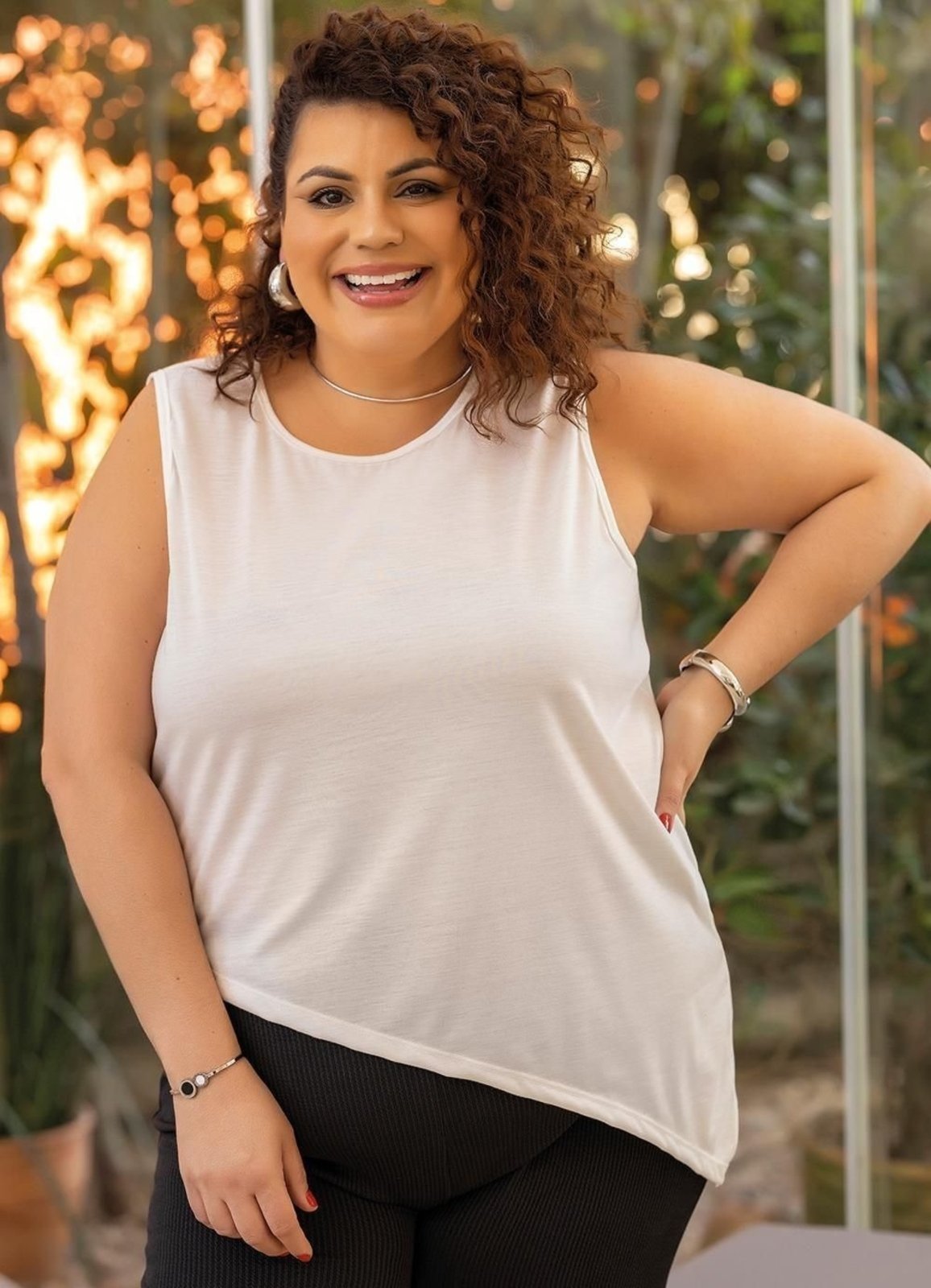 Vista 3 Blusa Em Poliviscose Off White Marguerite branco white Marguerite branco white