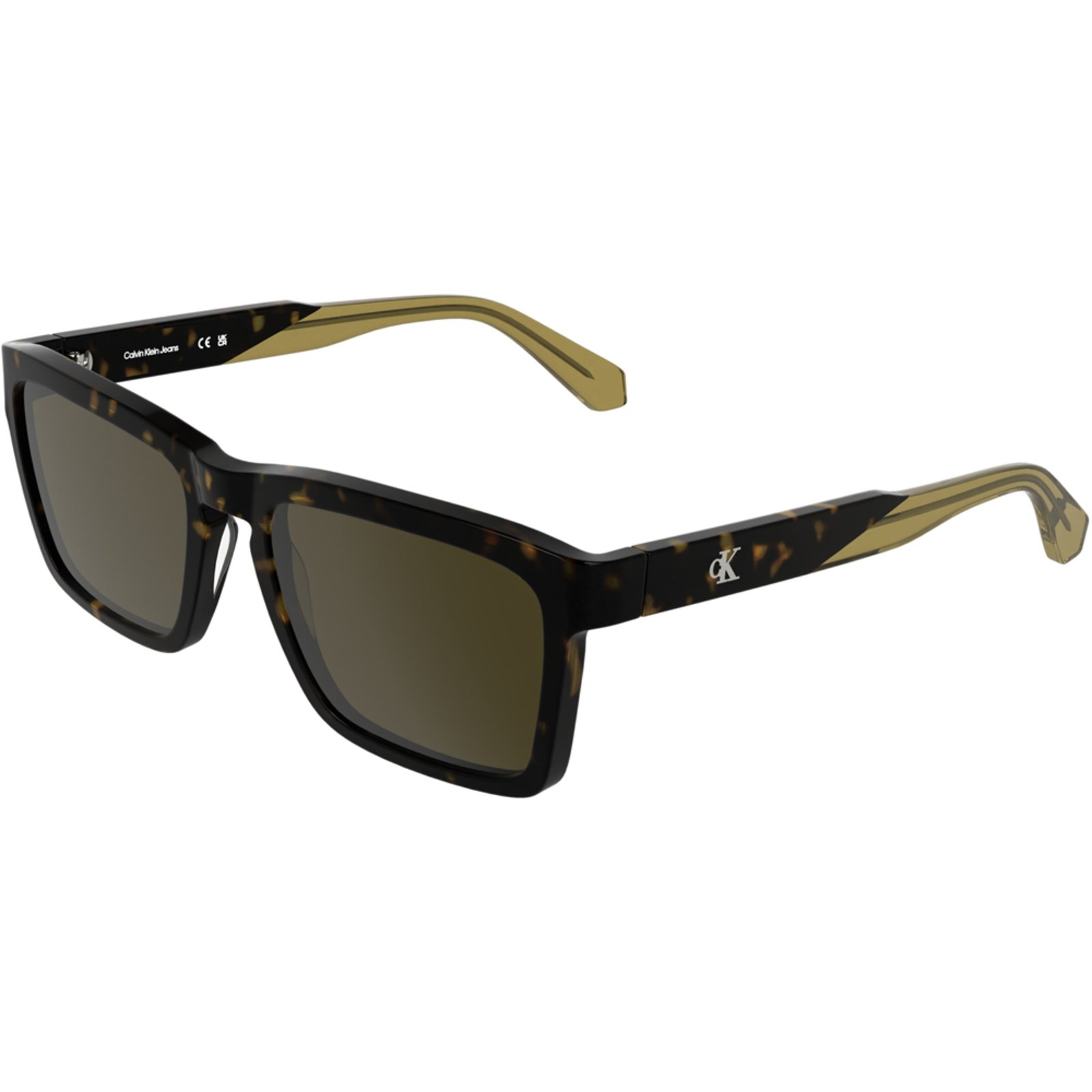 Vista 2 Óculos de Sol Calvin Klein CKJ25617S 242 Masculino Calvin Klein Jeans marrom Calvin Klein Jeans marrom