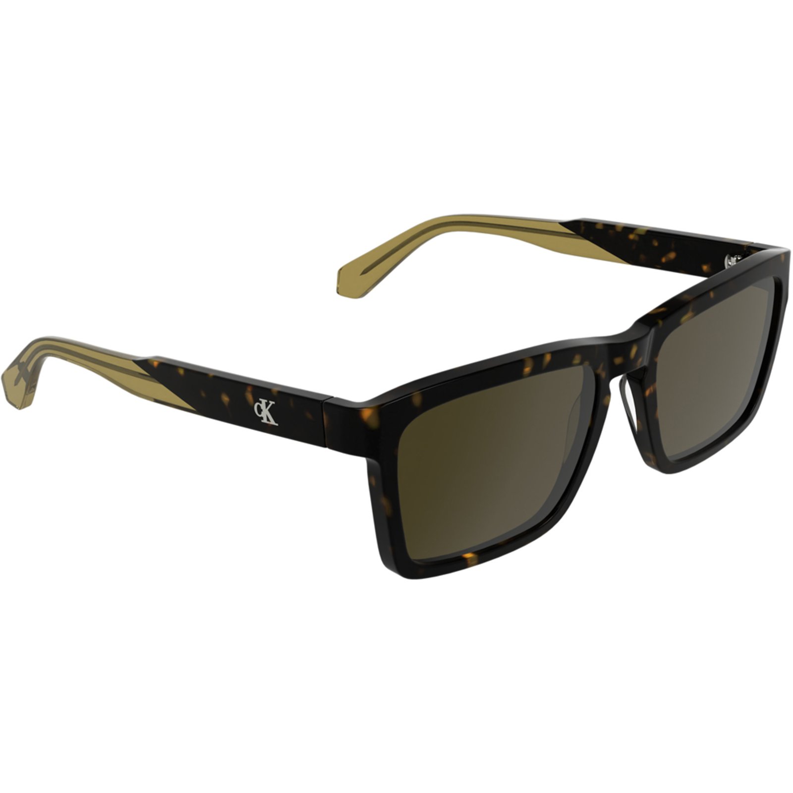 Vista 3 Óculos de Sol Calvin Klein CKJ25617S 242 Masculino Calvin Klein Jeans marrom Calvin Klein Jeans marrom