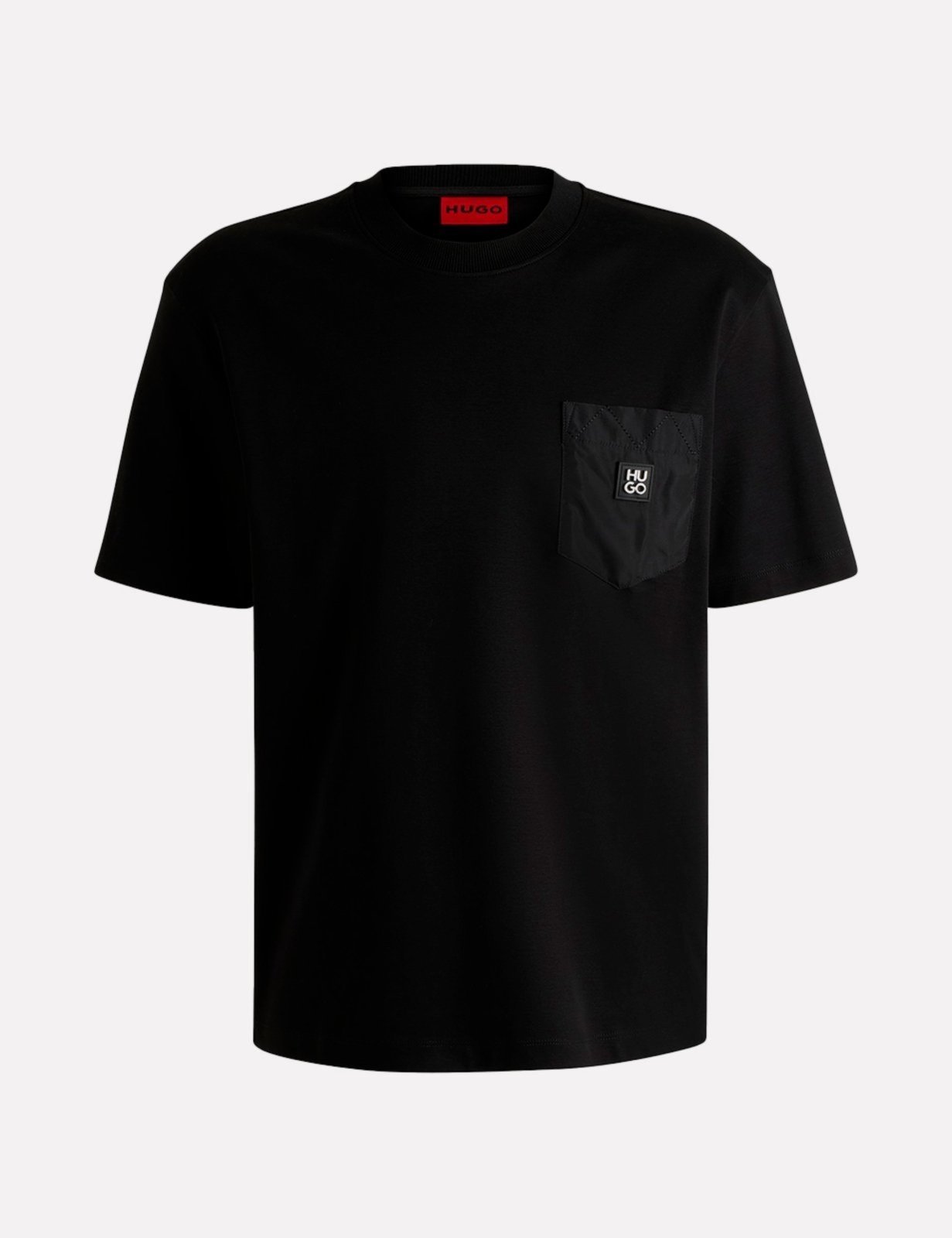 Camiseta Hugo Boss Masculina Relaxed Fit Dombiro Preta