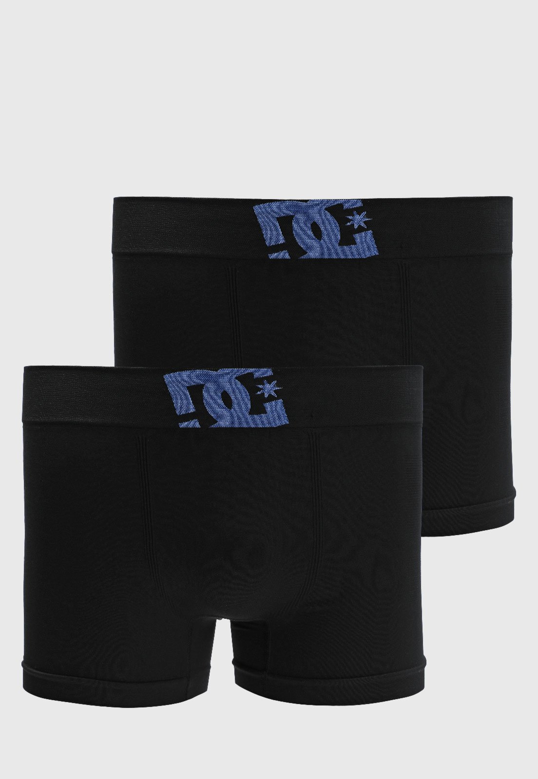 Kit 2pçs Cueca DC Shoes Boxer Seamless Preta
