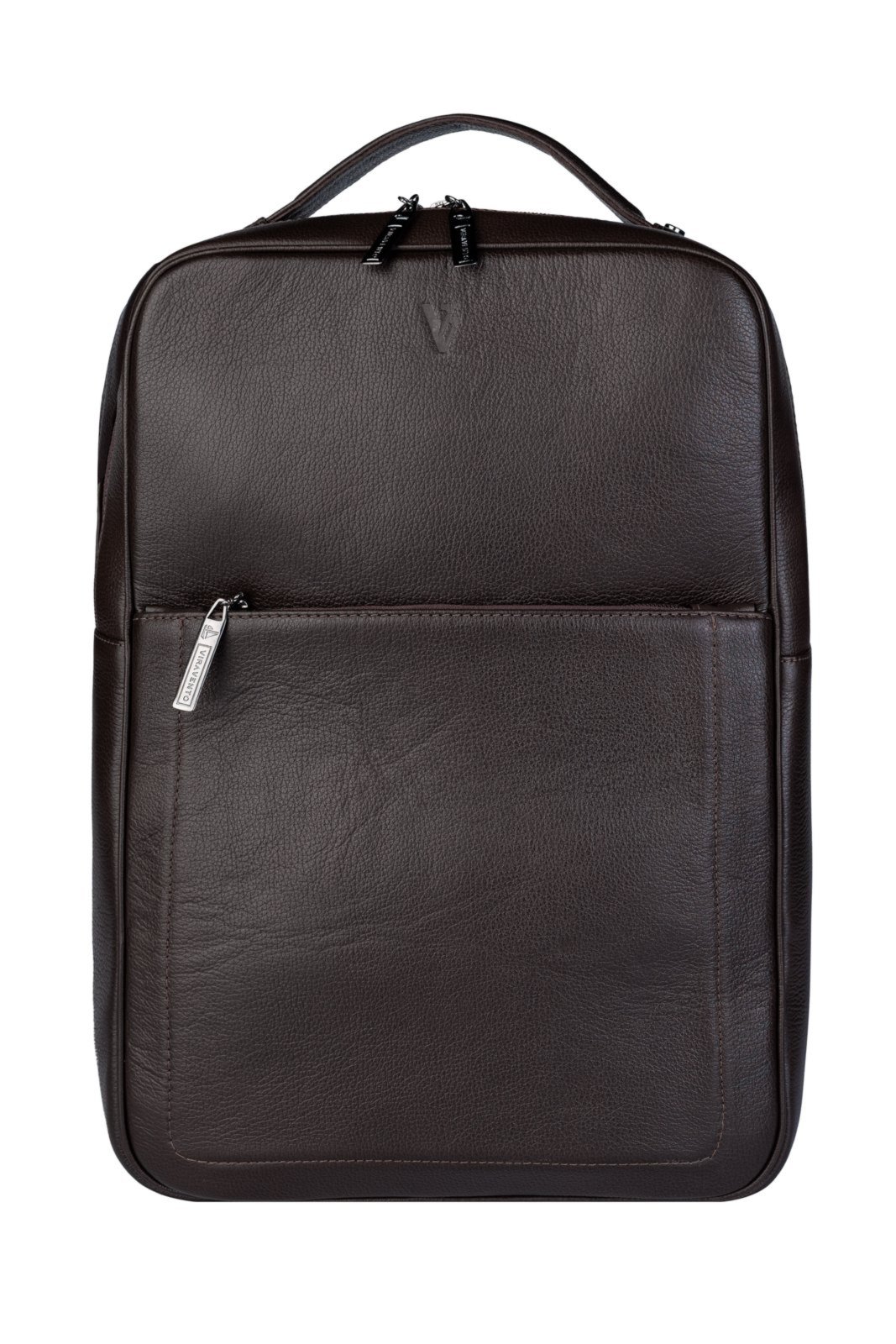 Mochila Vira Vento Masculina Em Couro Floater Rafael – Café