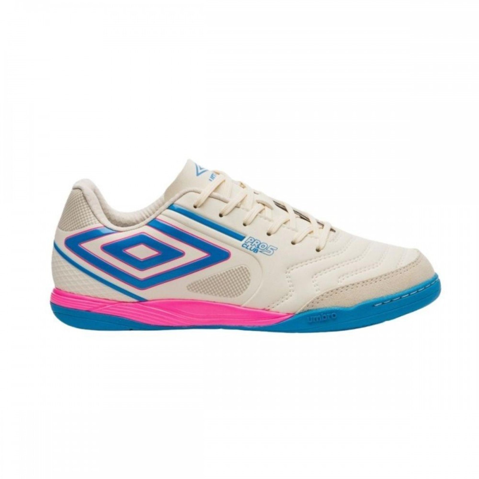 Chuteira Umbro Pro 5 Bump Club 230 Futsal Indoor Masculino Umbro Off-white