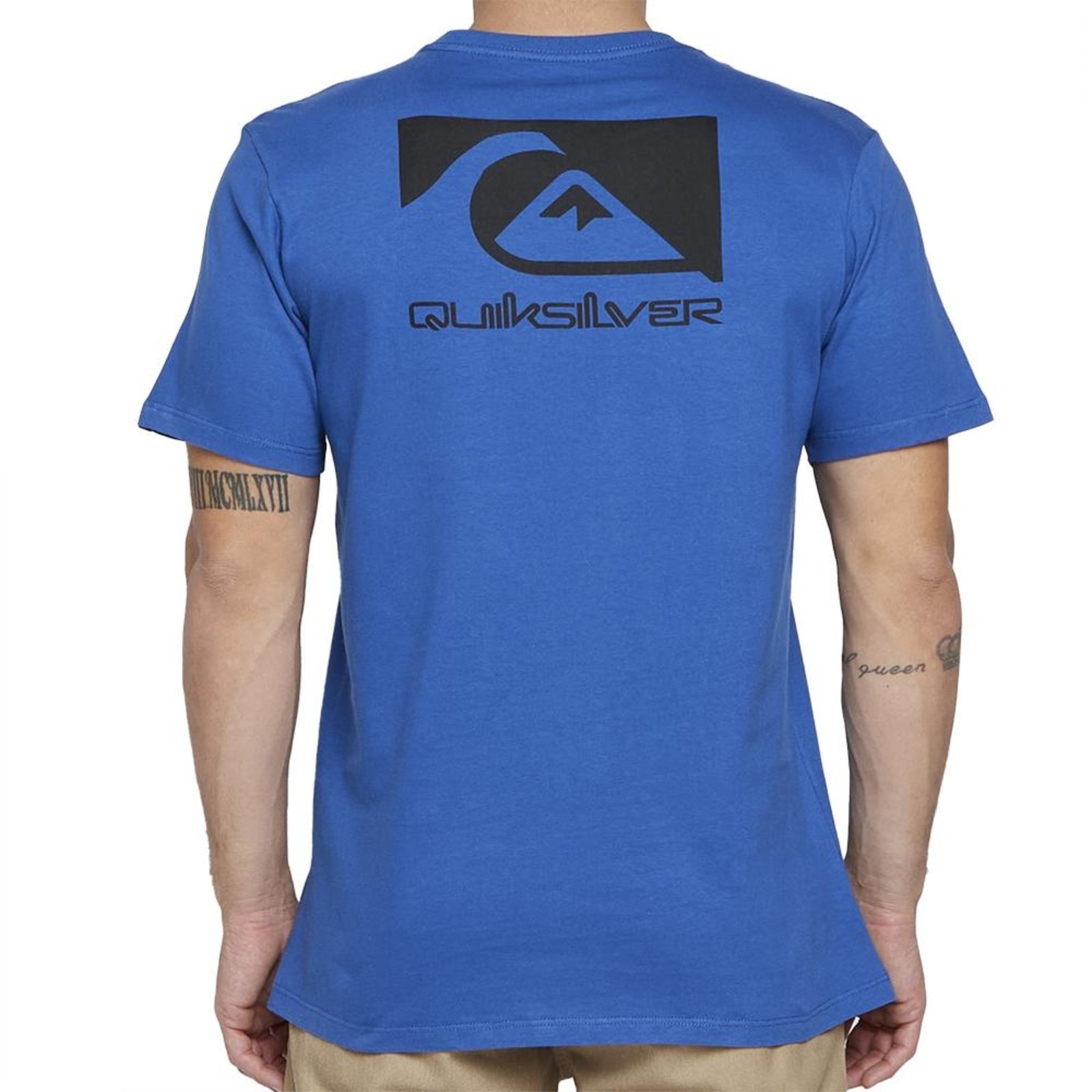 Camiseta Quiksilver Quik Space Logo SM25 Masculina Royal