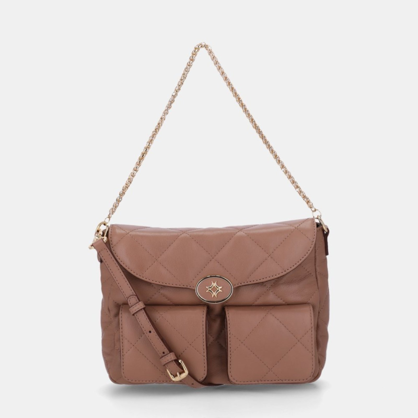 Bolsa Satchel Média Luz da Lua – 2000697 Luz Da Lua Marrom