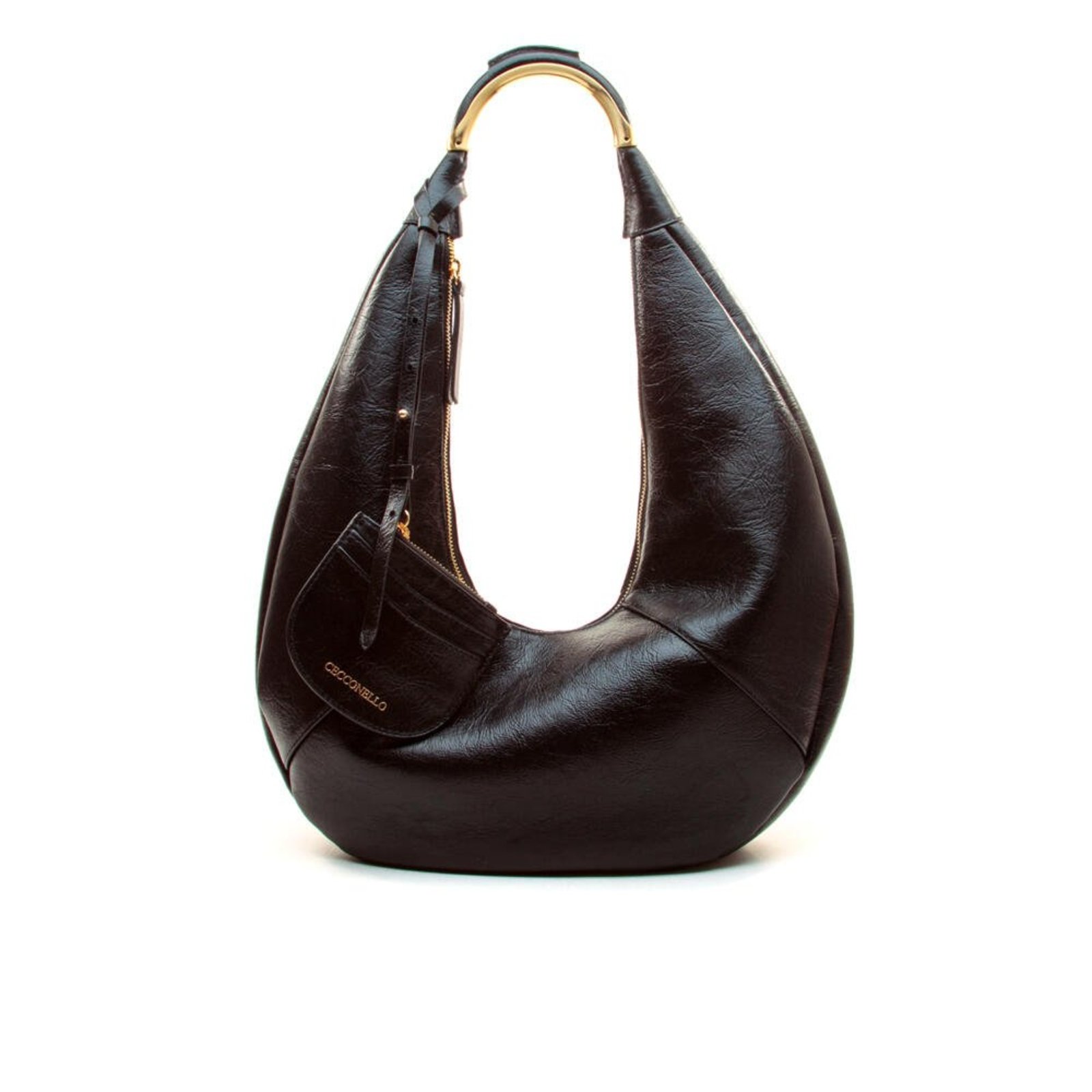 Bolsa Couro Preto Cecconello C2968-2