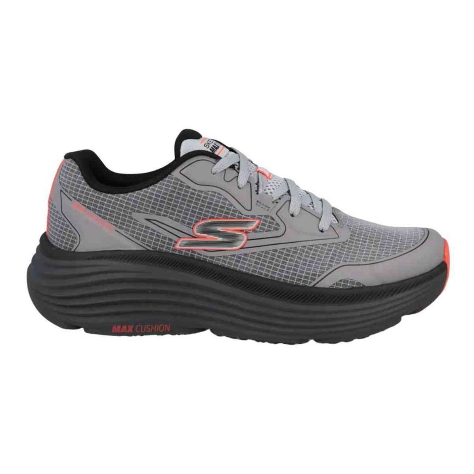 Tênis Corrida Masculino Skechers Max Cushioning Cinza