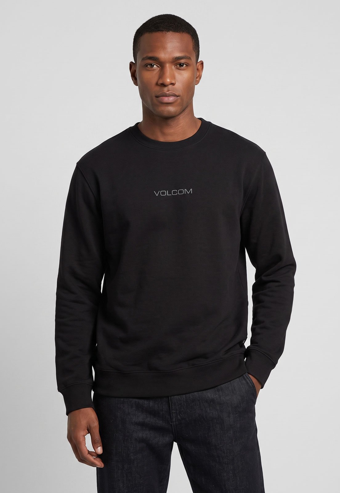 Suéter Tricot Masculino Volcom Free Fall Preto