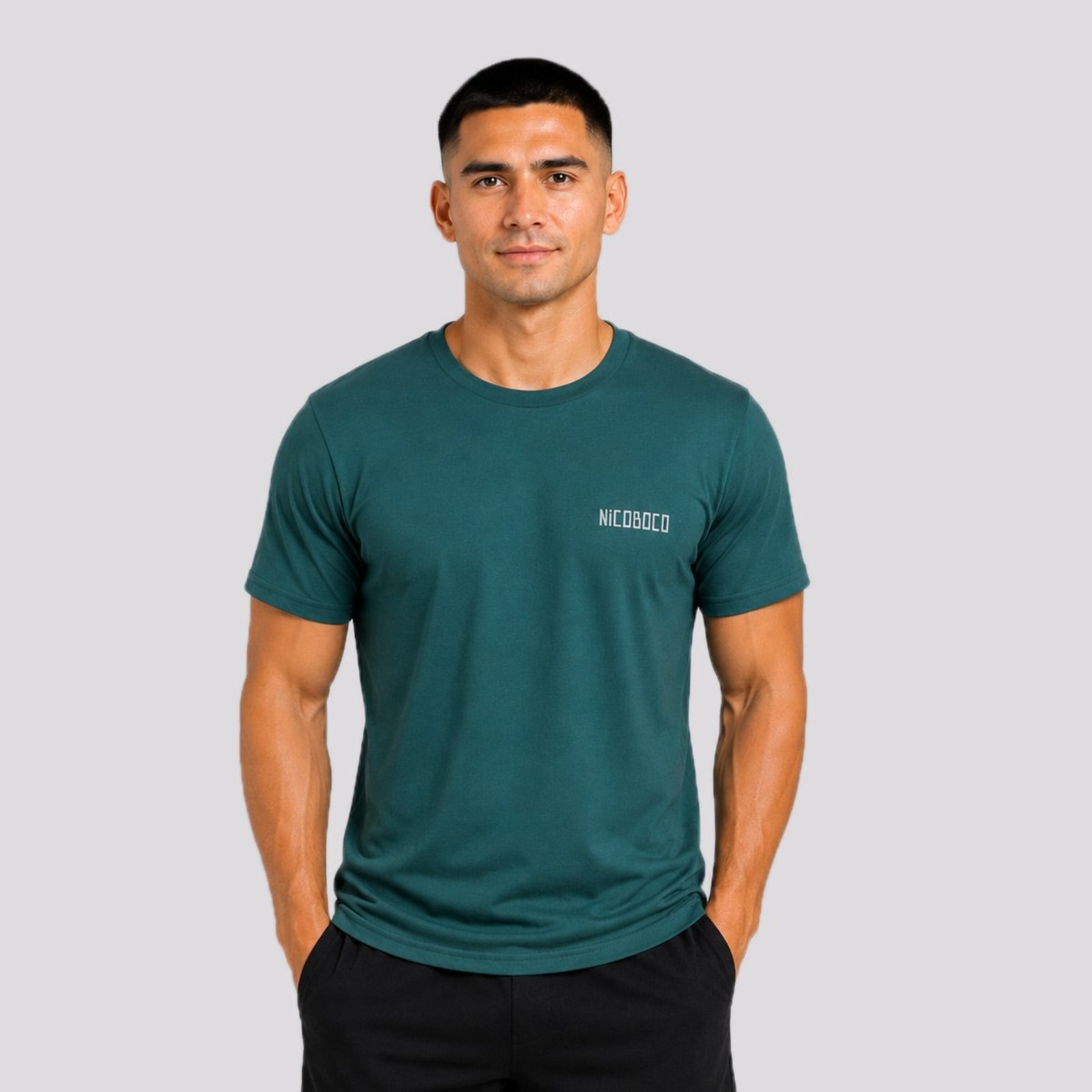 Camiseta Nicoboco Neighborhood Verde Escuro
