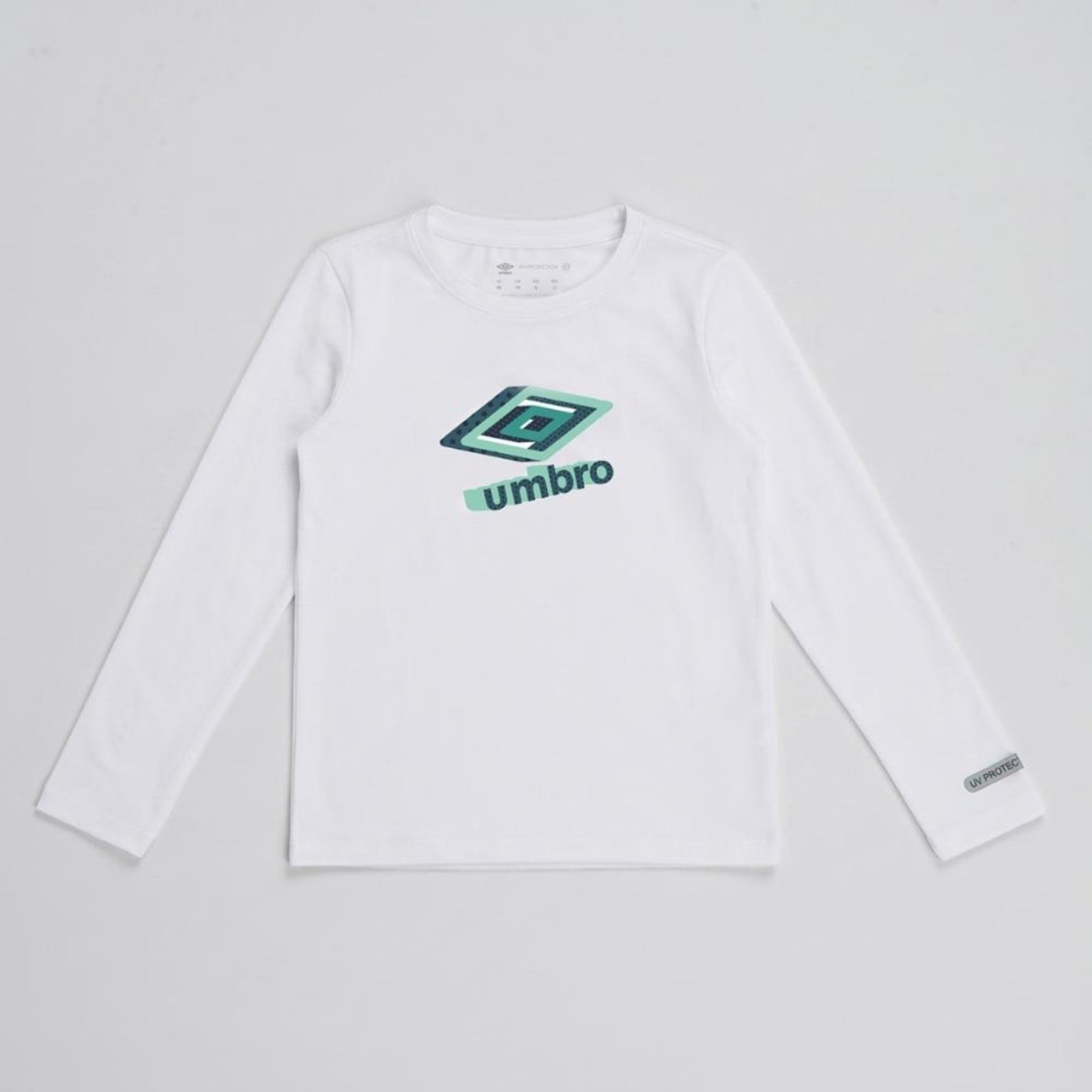 Camisa Ml Juvenil Umbro Basic Uv Incolor