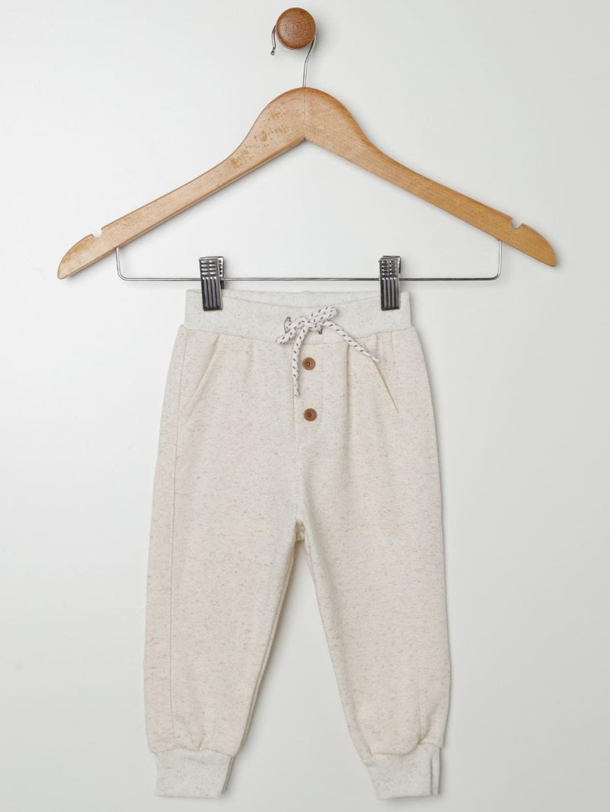 Infantil - Calça Linho Com Punho Para - OFF WHITE