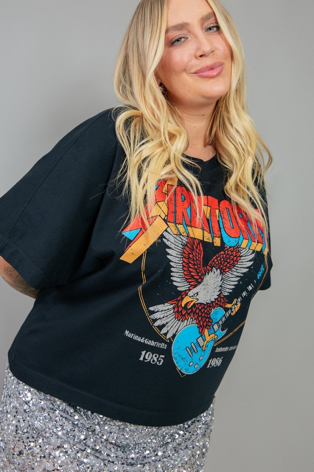 Camiseta T-Shirt Fullfit Preta Firestorm marinaegabriella