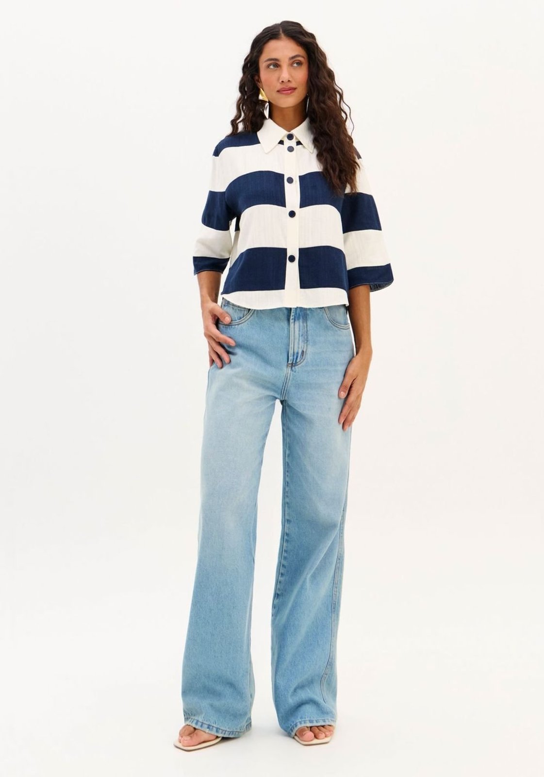 Calça Jeans Full Length Cintura Super Alta My Favorite Things