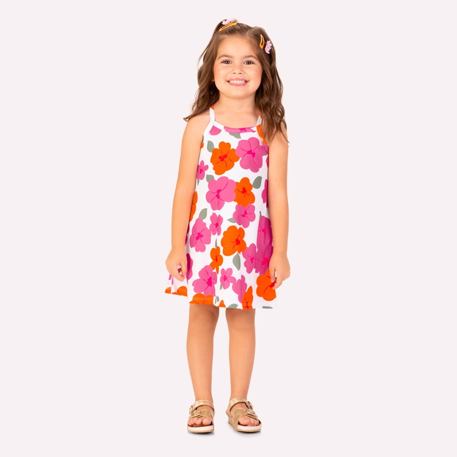 Infantil – Vestido Menina Flores Kyly