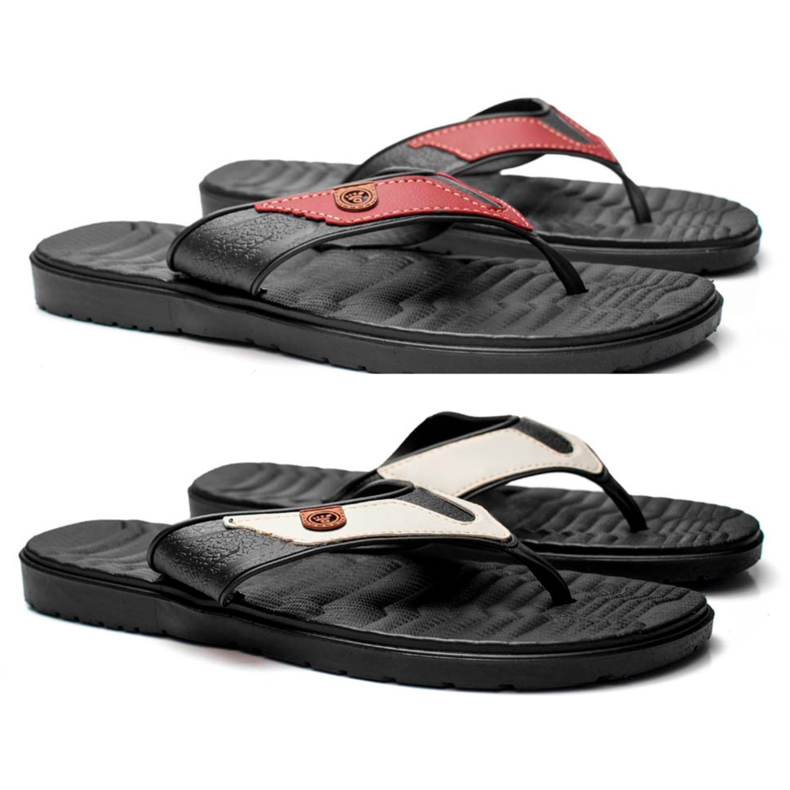 Kit Masculino Herlim Chinelo Slide Ortopédico Anatômico Conforto Bordô
