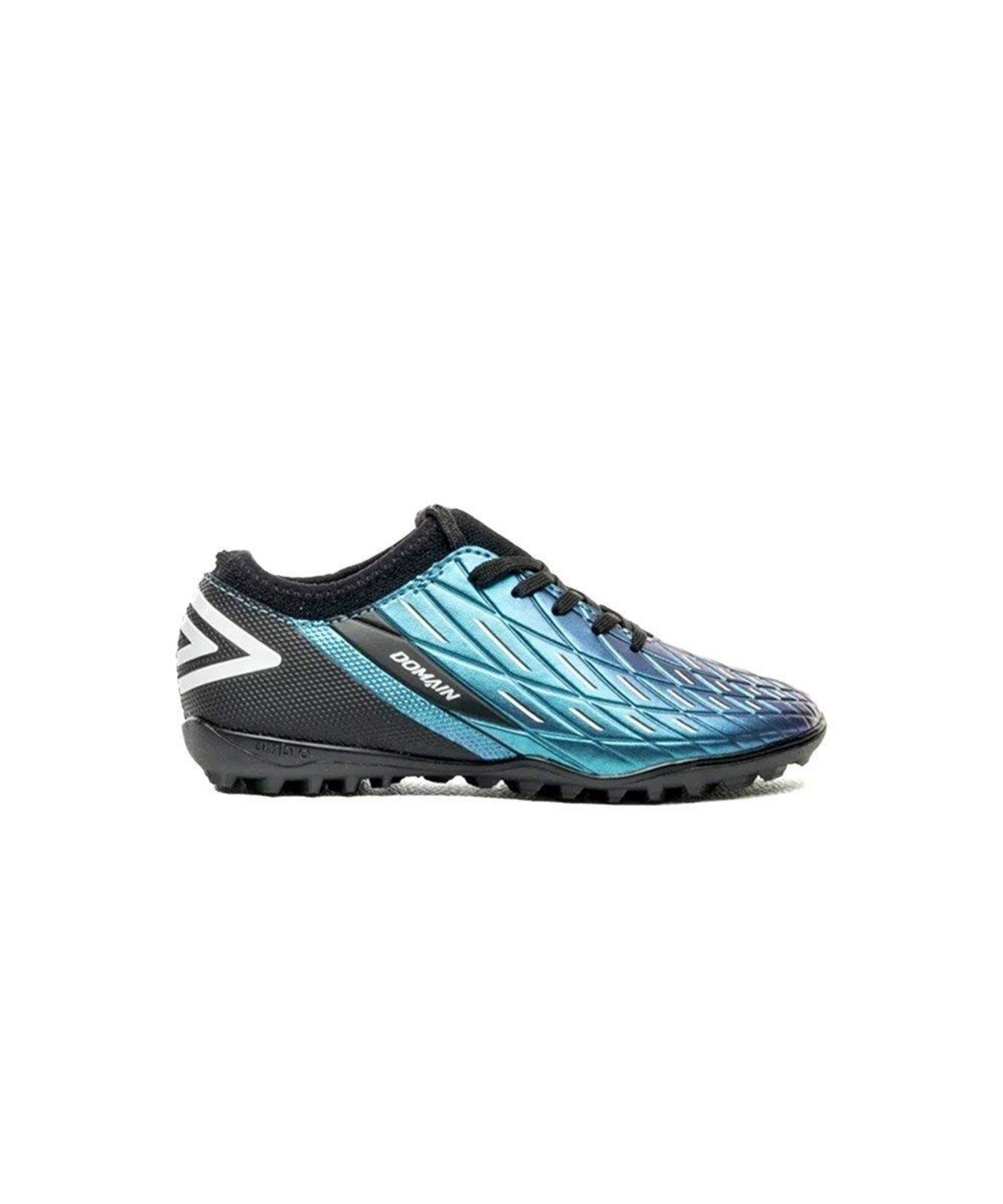 Vista 2 Infantil - Chuteira Society Umbro Domain Jr Azul Incolor incolor azul Umbro incolor azul