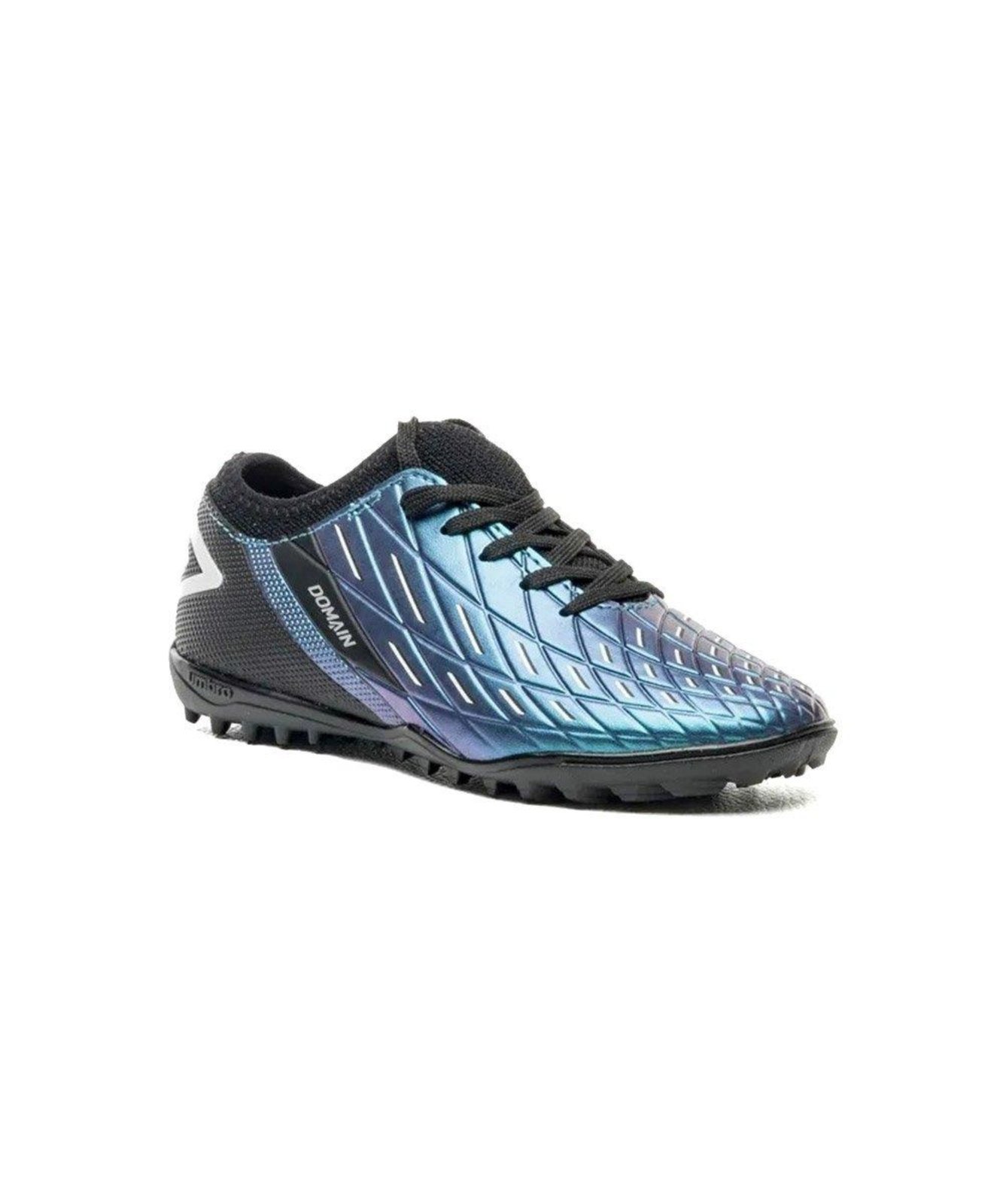 Vista 3 Infantil - Chuteira Society Umbro Domain Jr Azul Incolor incolor azul Umbro incolor azul