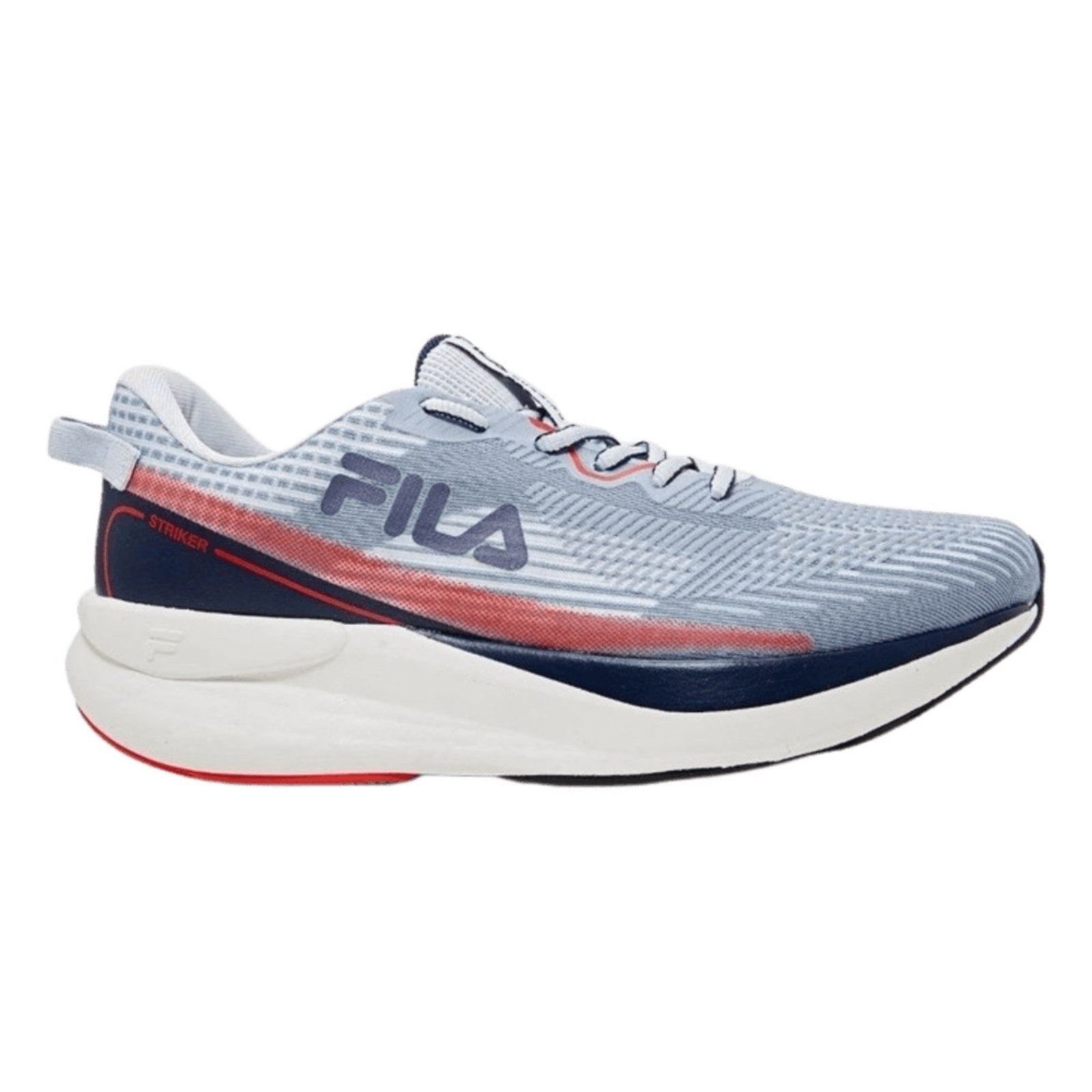Tênis Fila Striker Masculino-cinza Claro/marinho/vermelho