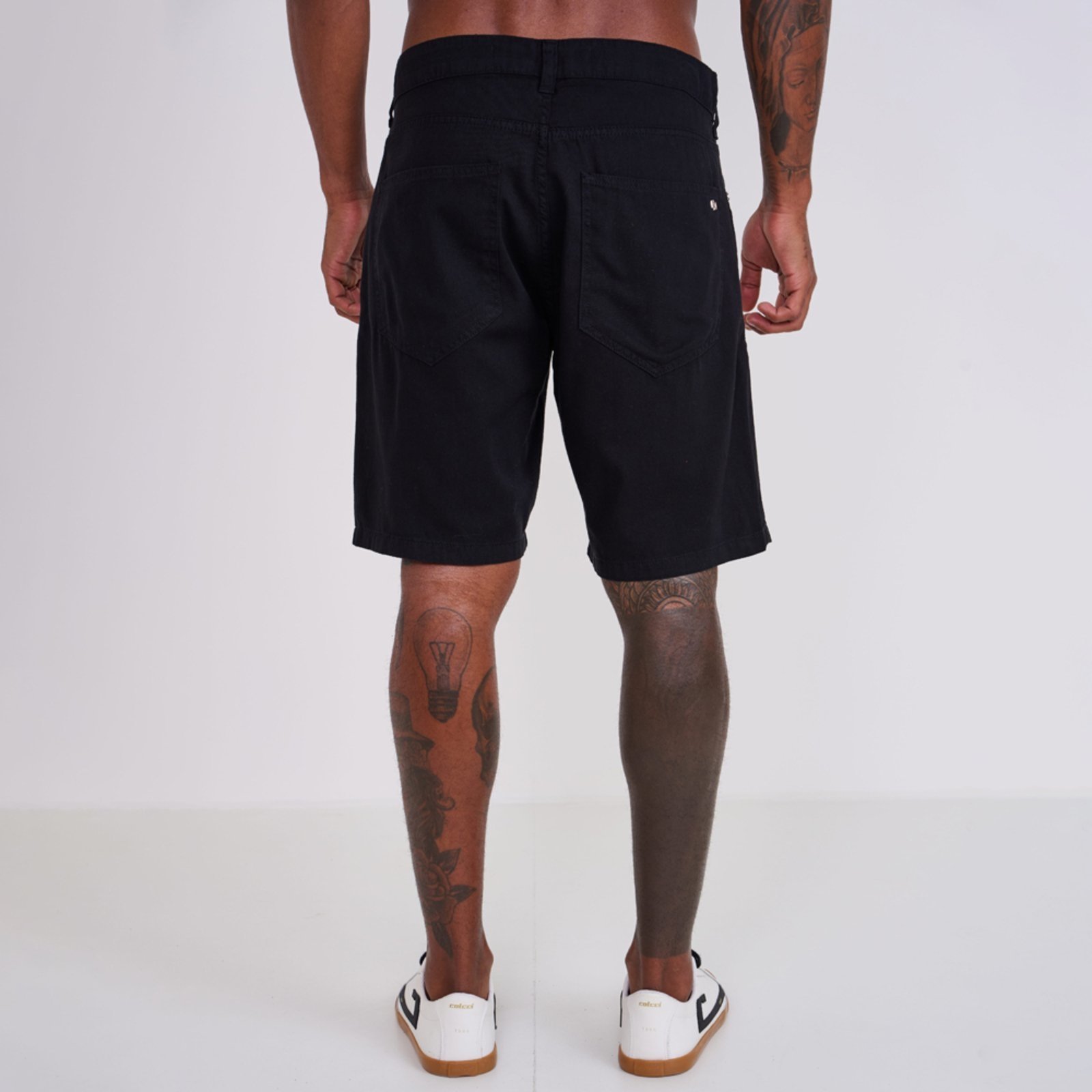 Vista 3 Bermuda Sarja Colcci New Davi Ve26 Masculino preto Colcci preto