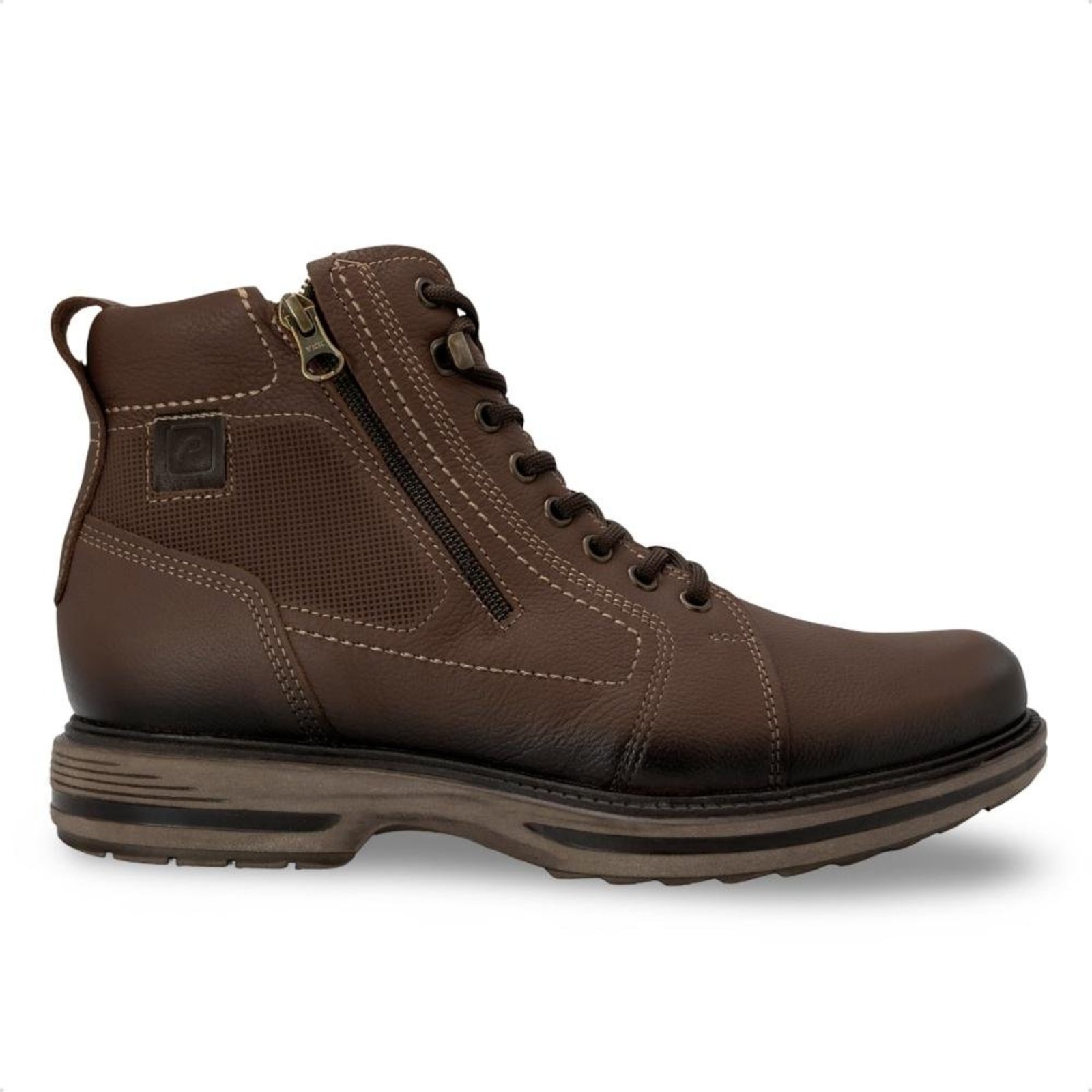 Bota Pegada Masculina em Couro Toronto 181804 Marrom