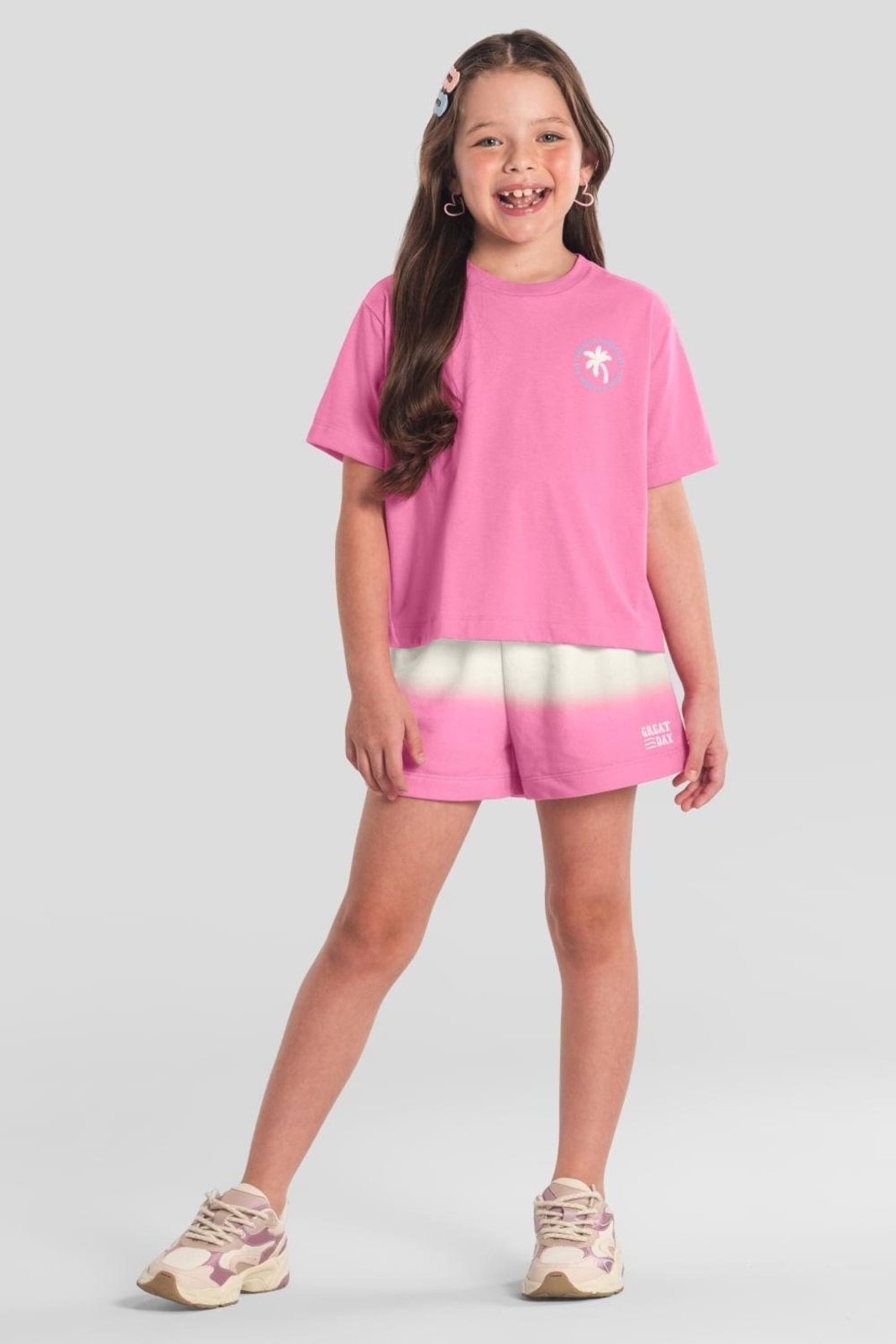 Infantil - Conjunto menina tropical Brandili