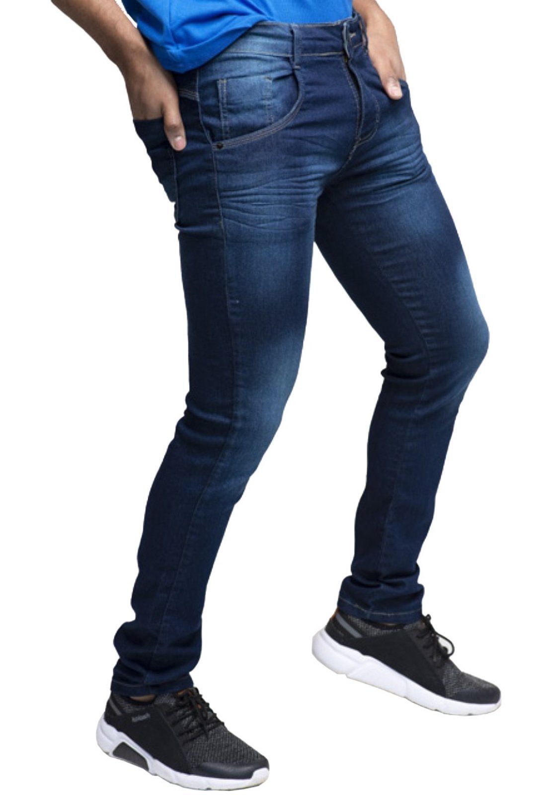 Calca Mr Kitsch Jeans Masc Azul