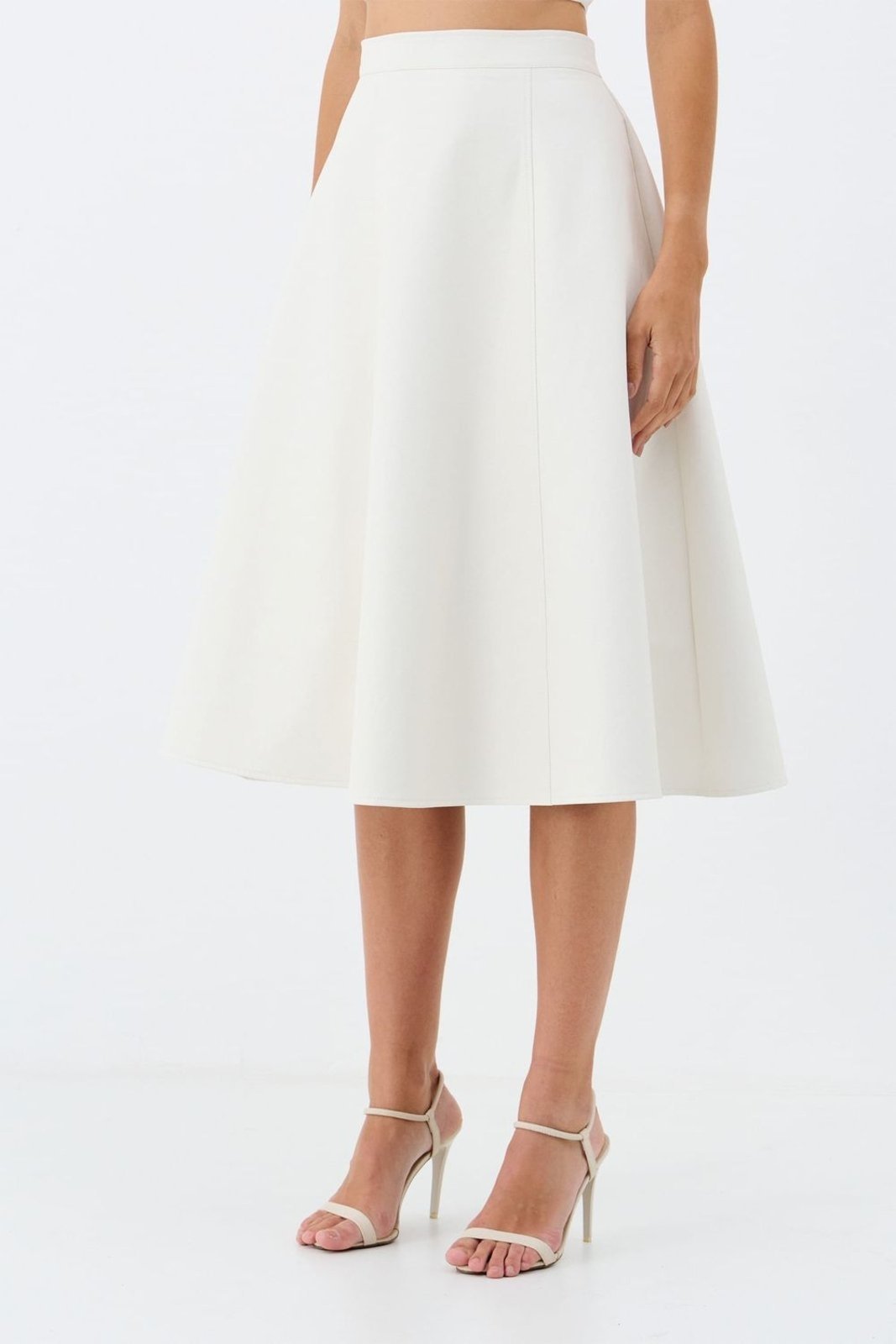 Saia Midi PU ACT Feminino