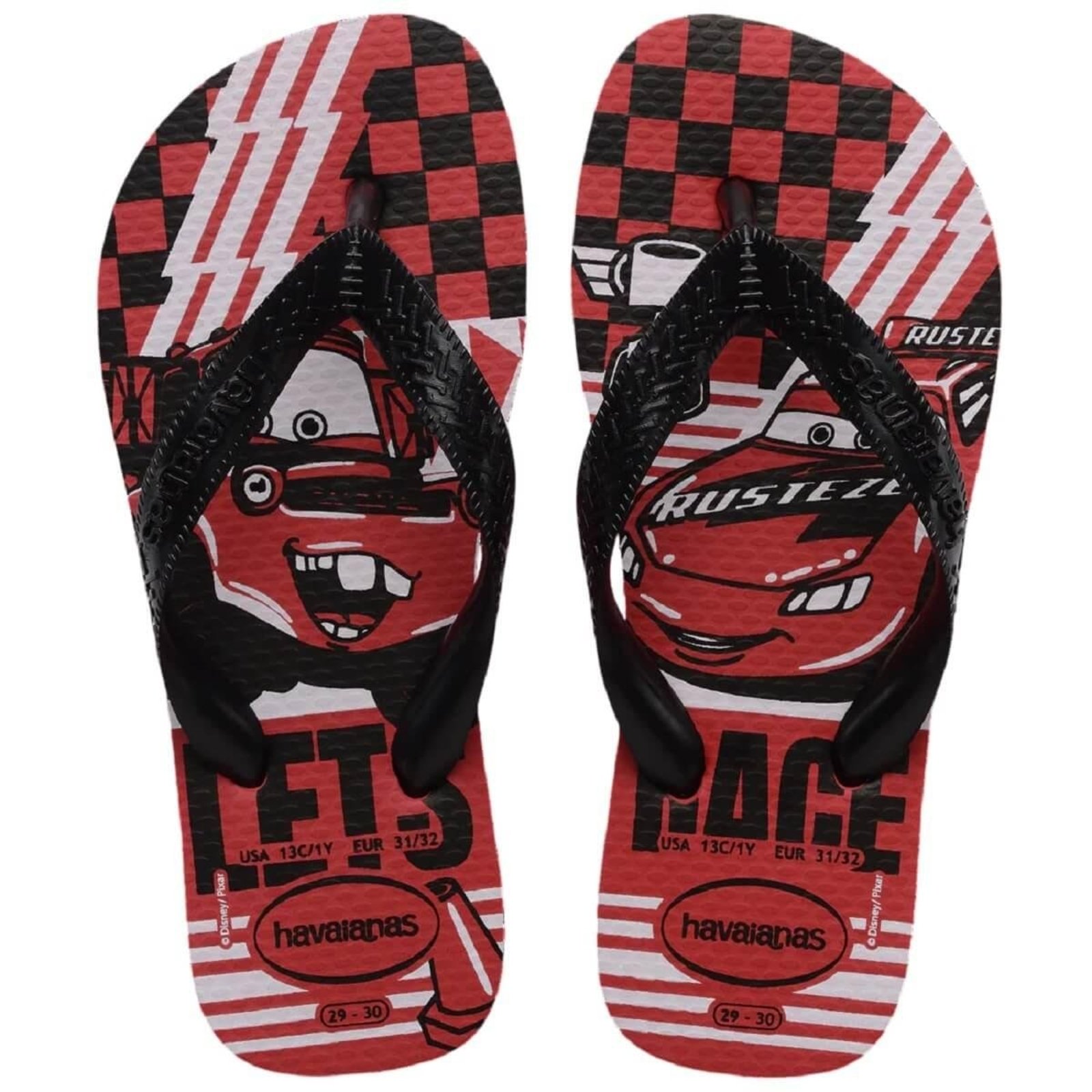 Infantil - Chinelo Menino Havaianas Disney Carros Vermelho