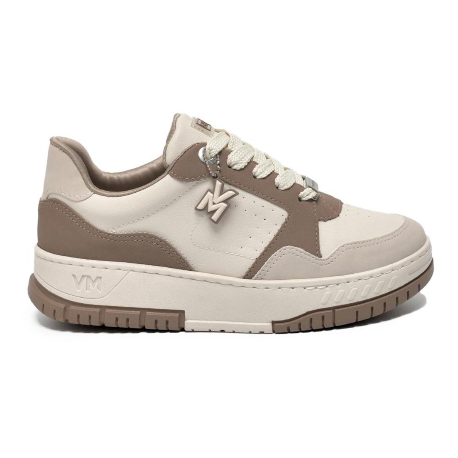 Tênis Casual Feminino Via Marte Sneaker Bege