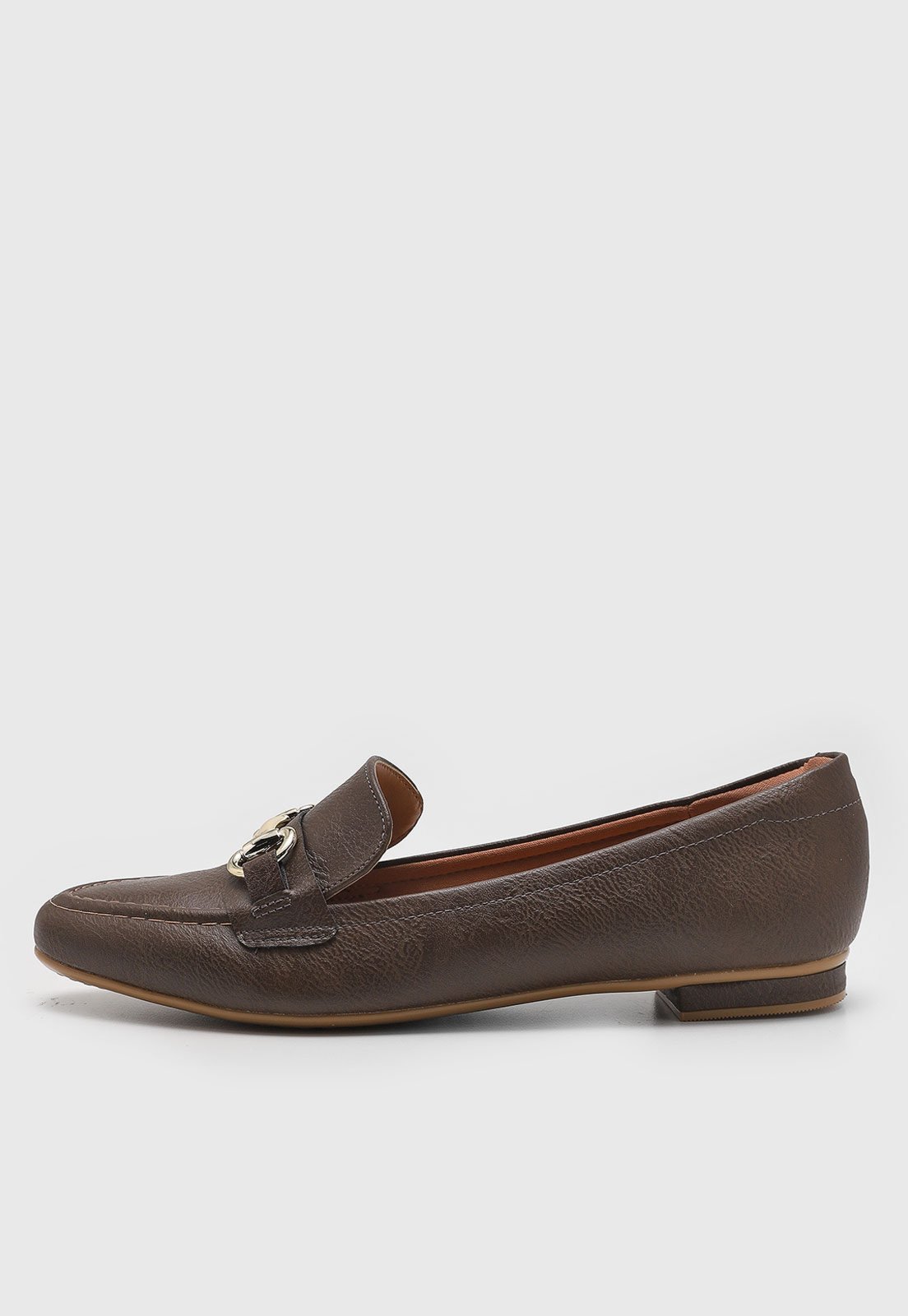 Mocassim Vizzano Detalhe Metálico Marrom