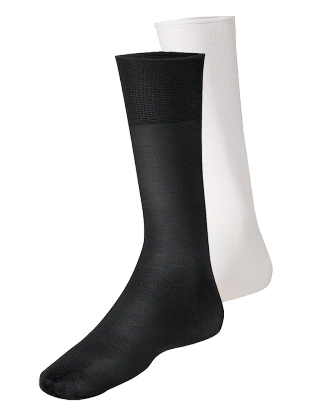 Vista 2 Kit com 2 Pares de Meias Social Meianyl Lupo cinza Lupo cinza